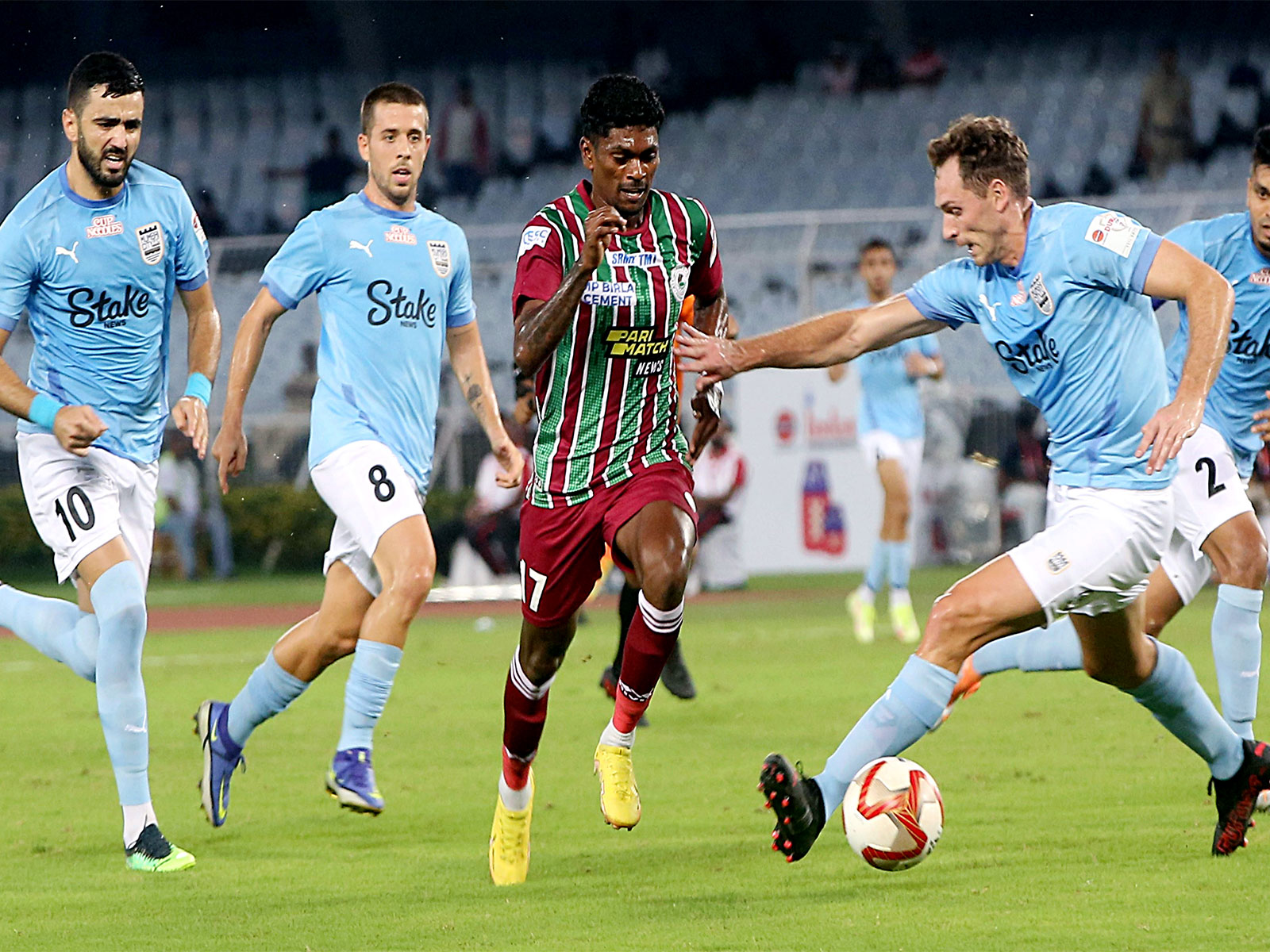 Mumbai City FC in action (Photo/ANI)
