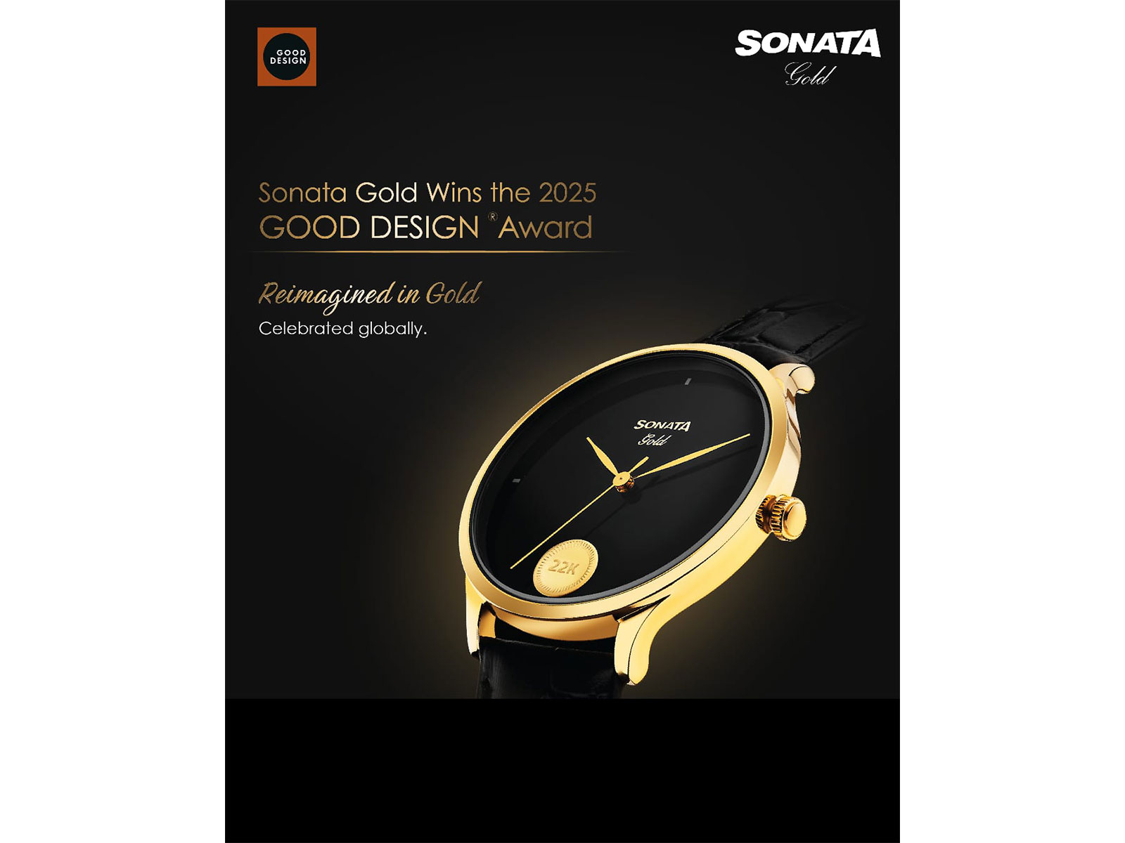 Sonata's Gold Collection wins the Good Design Award 2025 -- a milestone international honour that recognises the brand's timeless design language and modern innovation