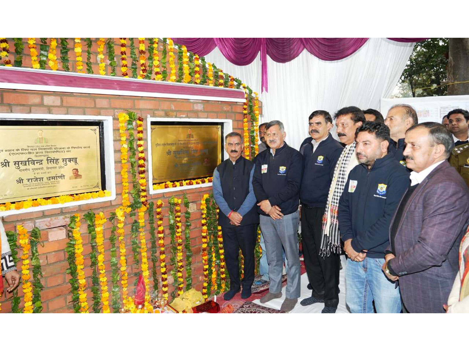 Himachal CM dedicates development projects in Bilaspur (Photo/ANI)