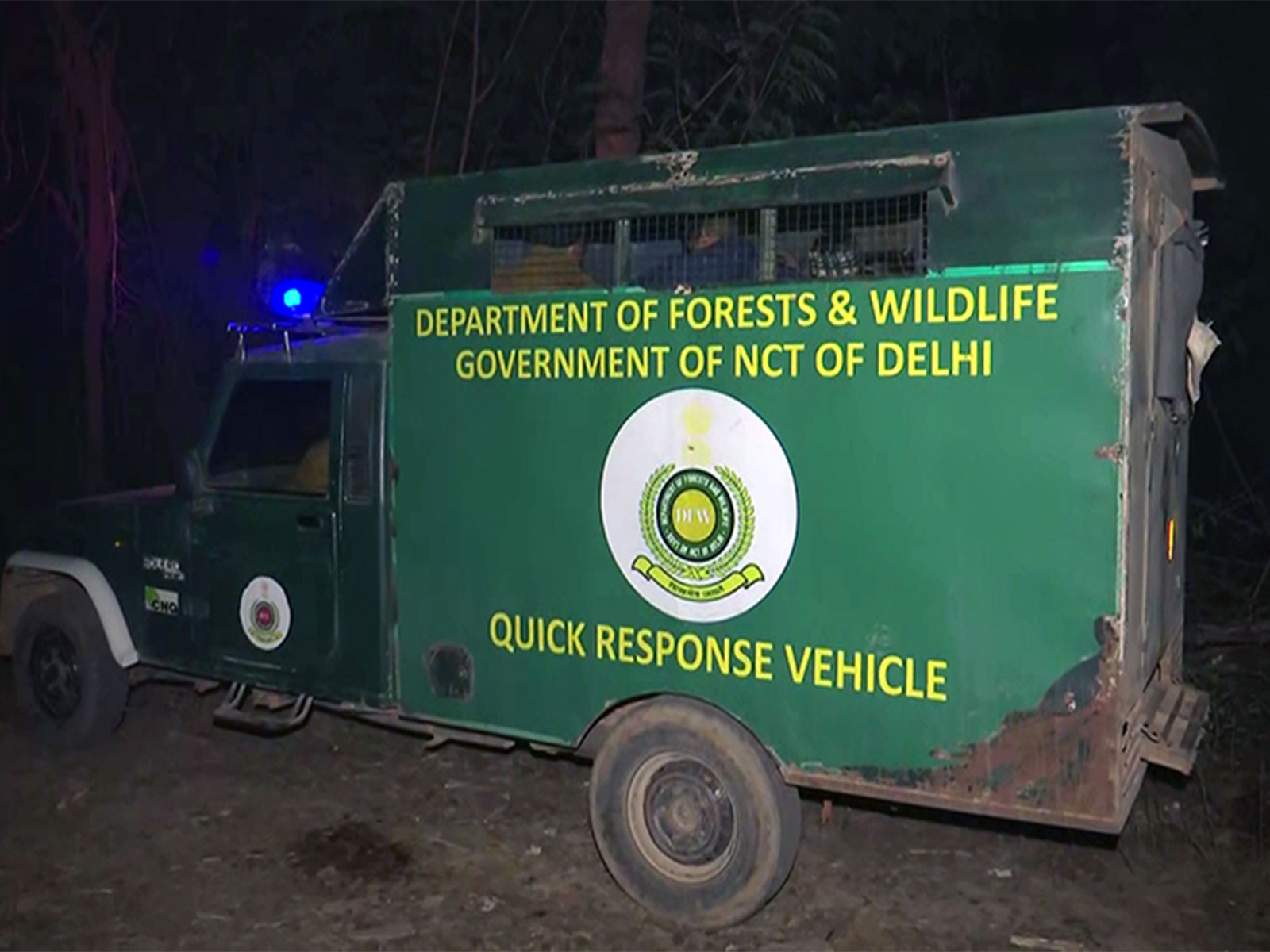The Department of Forests and Wildlife team vehicle (FilePhoto/ANI)