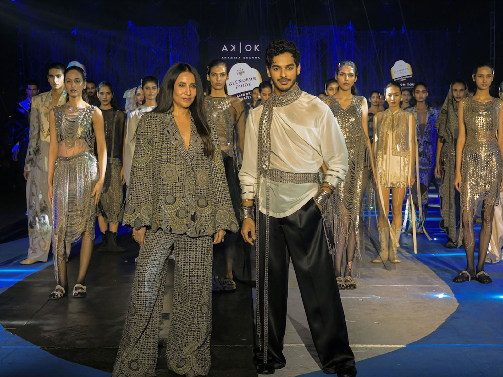 Blenders Pride Fashion Tour culminated in Kolkata with a bold new interpretation of craft by designer Anamika Khanna, with Ishaan Khatter as showstopper
