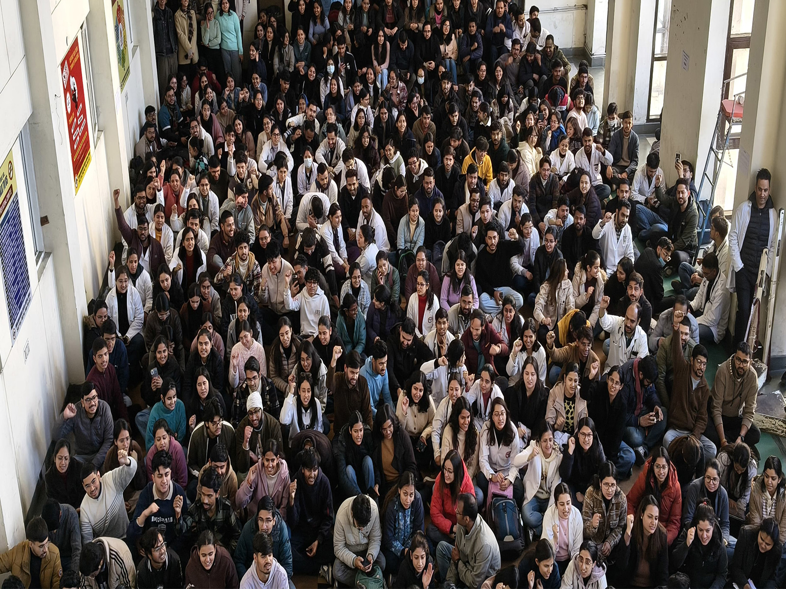 Visual from the protest (Photo/ANI)