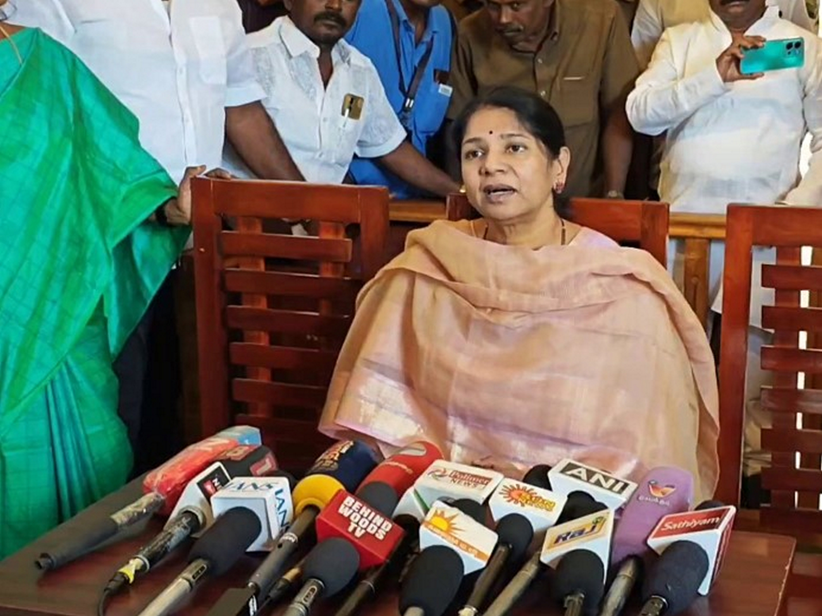 DMK MP Kanimozhi (Photo/ANI) 