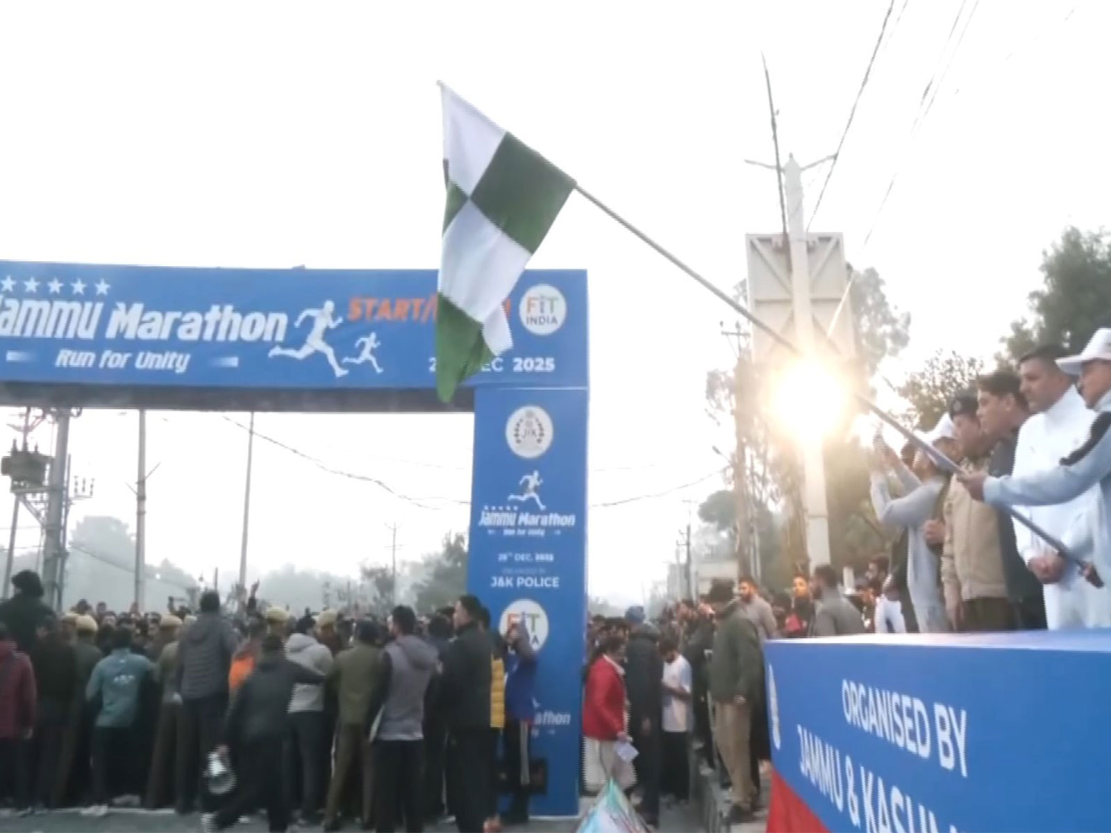Run for Unity-Jammu Marathon 2025 (Photo/ANI)