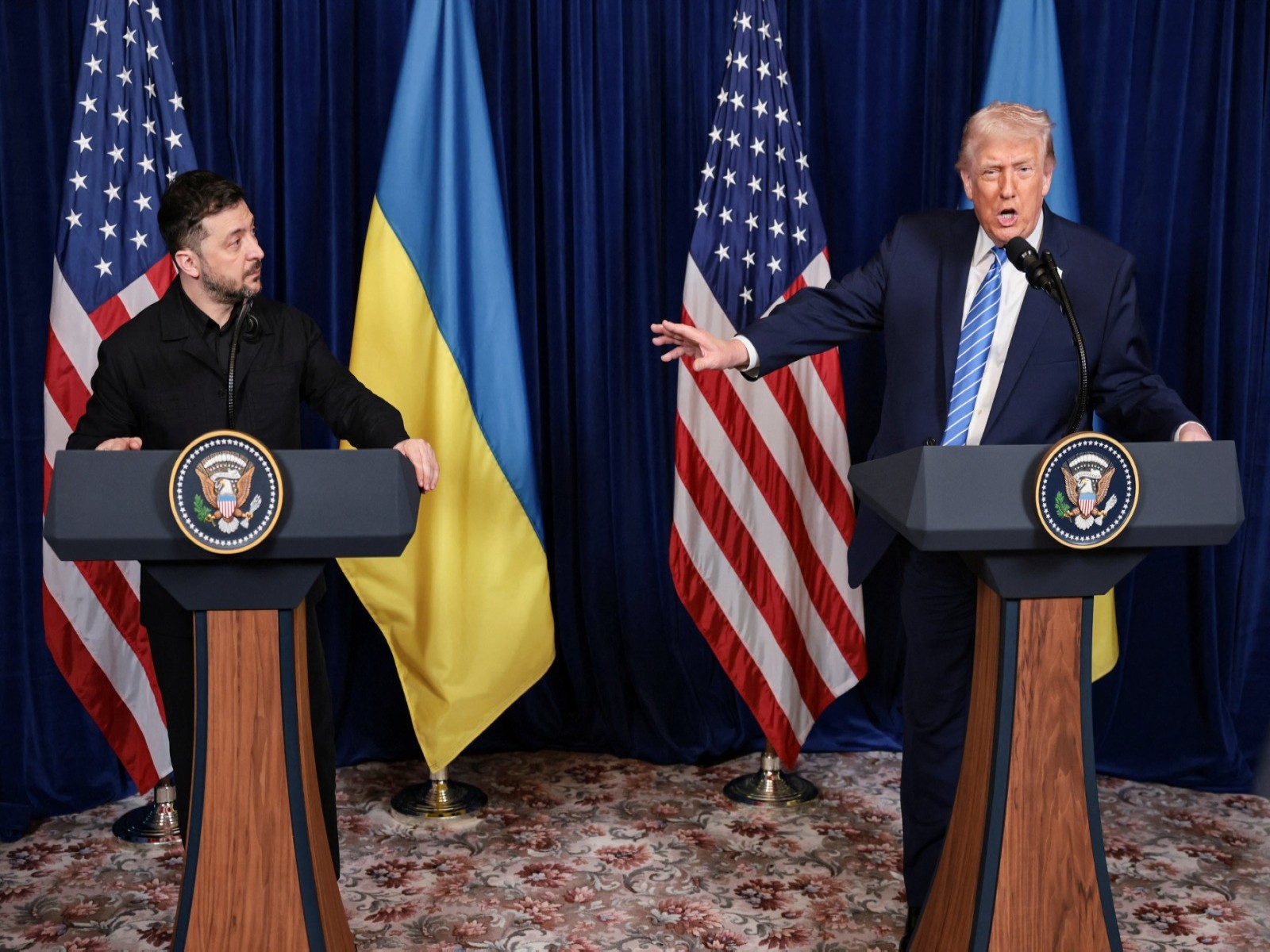 US President Donald Trump with his Ukranian counterpart Volodymyr Zelenskyy (Photo/Reuters)