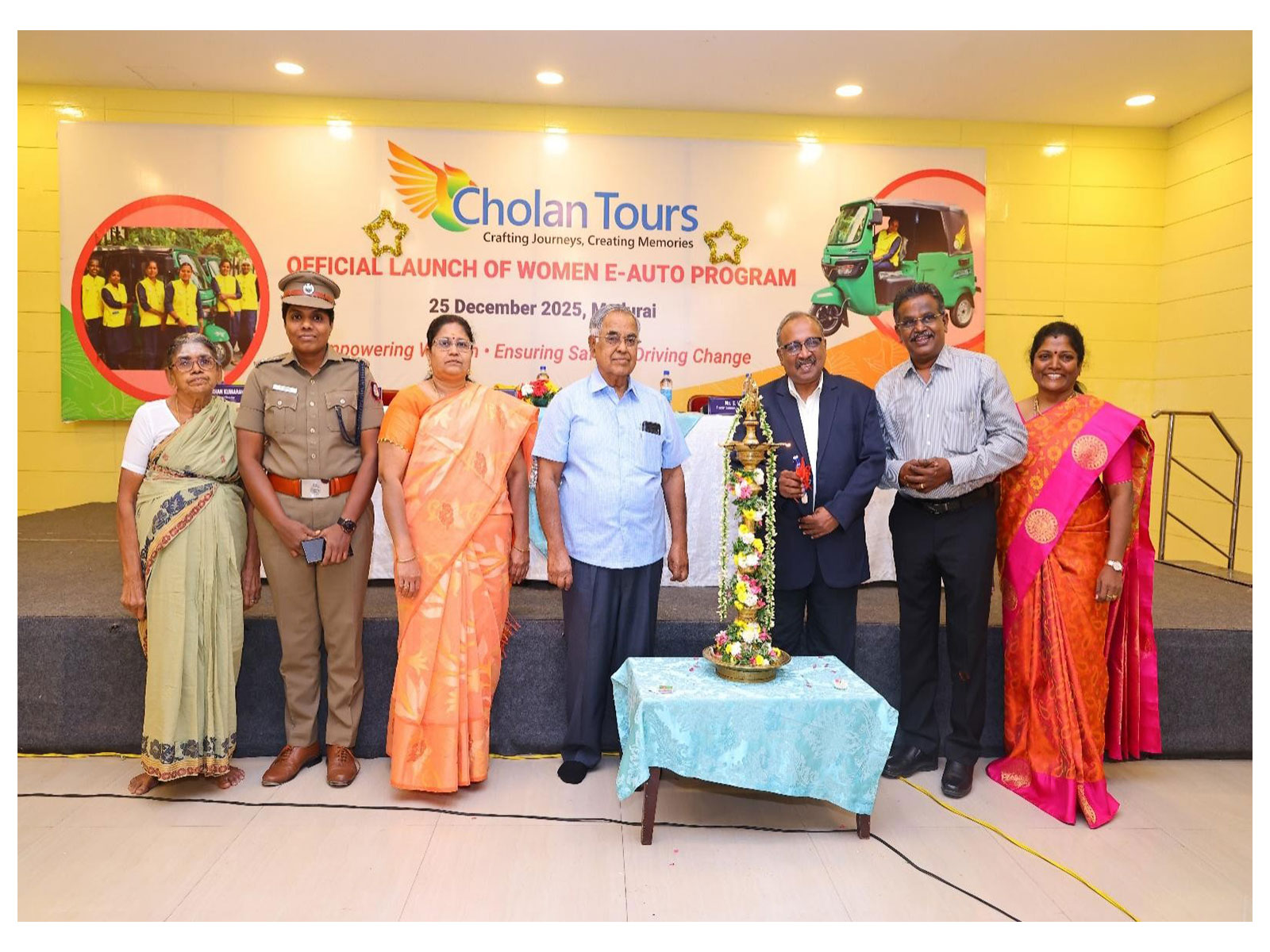 Cholan Tours Launches Women E-Auto Program in Madurai