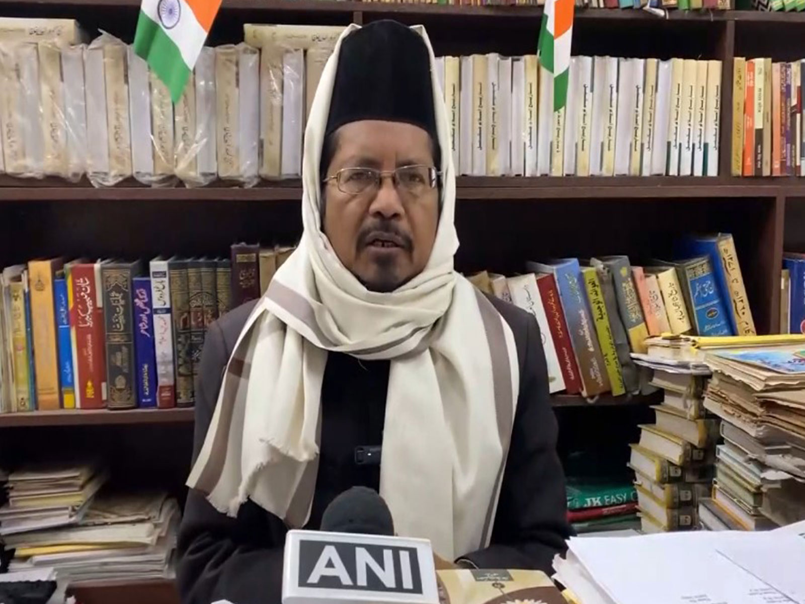 President of the All India Muslim Jamaat, Maulana Shahabuddin Razvi Bareilvi. (Photo/ANI)