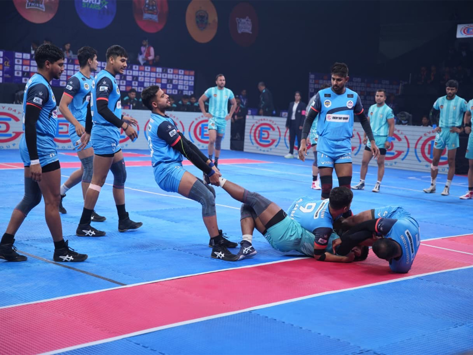 Players in action during Uttar Pradesh Kabaddi League. (Photo/UPKL)