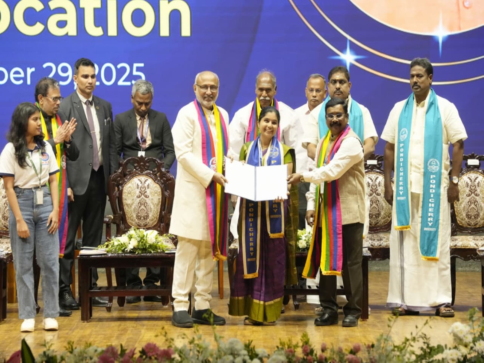 VP CP Radhakrishnan at convocation of Pondicherry University (Photo/ @VPIndia)