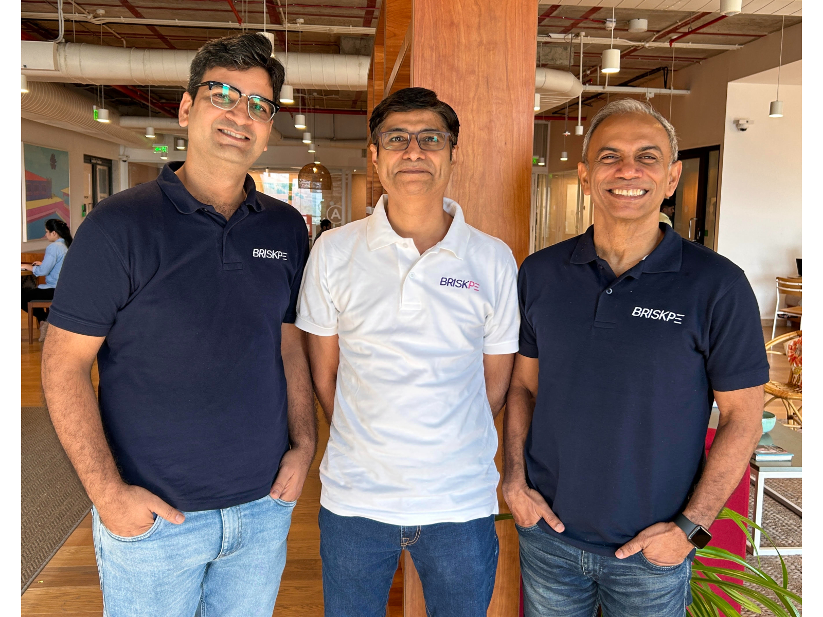 Indunath Chaudhary, Nilesh Pathak and Sanjay Tripathy, Founders of BRISKPE