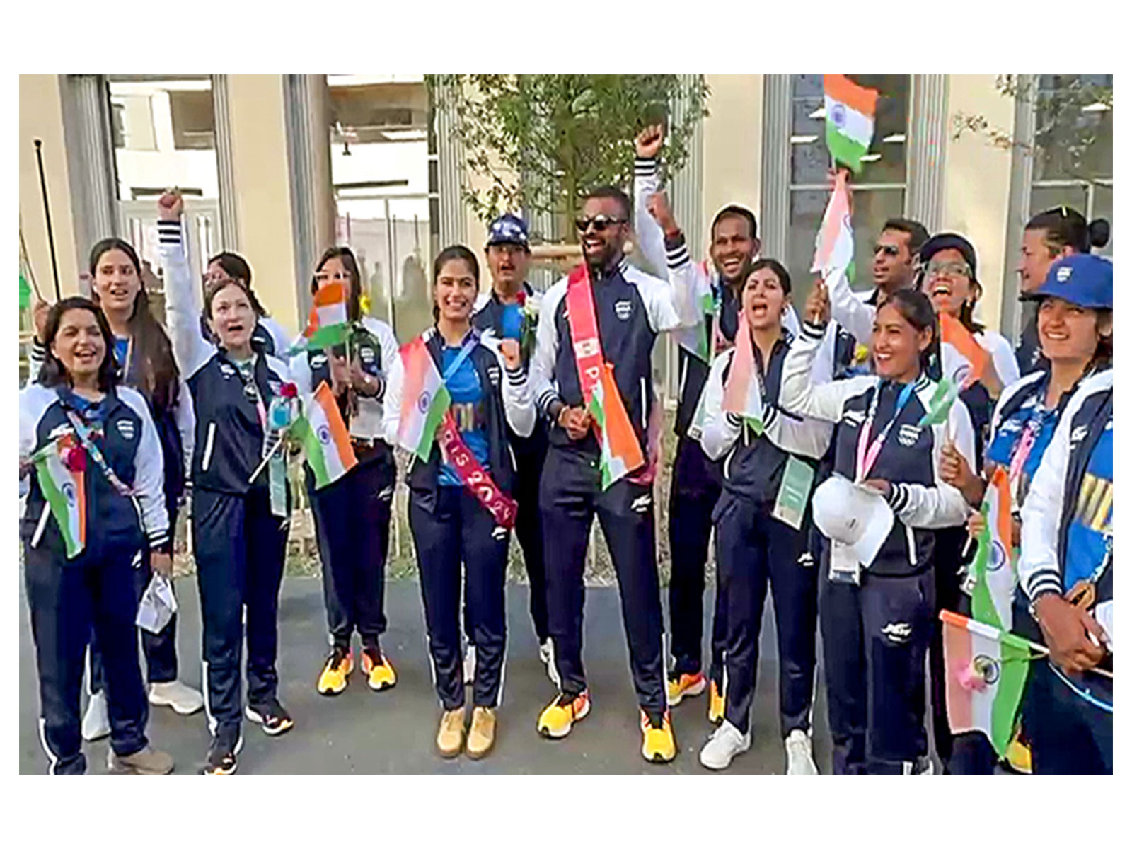 Members of India's Olympic contingent at the Paris Olympics in 2024 (File Photo/ANI)