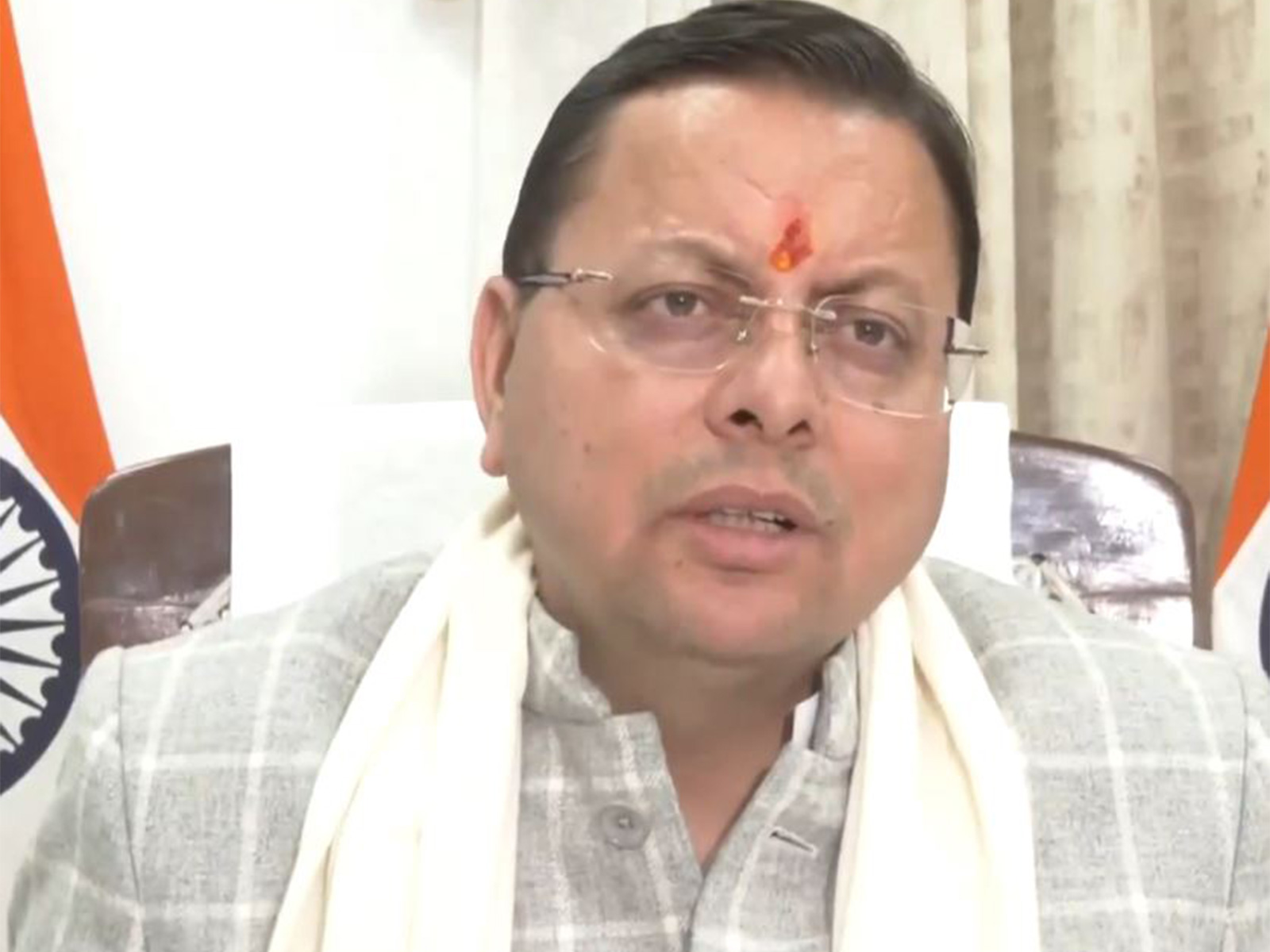 Uttarakhand Chief Minister Pushkar Singh Dhami (Photo/ANI)