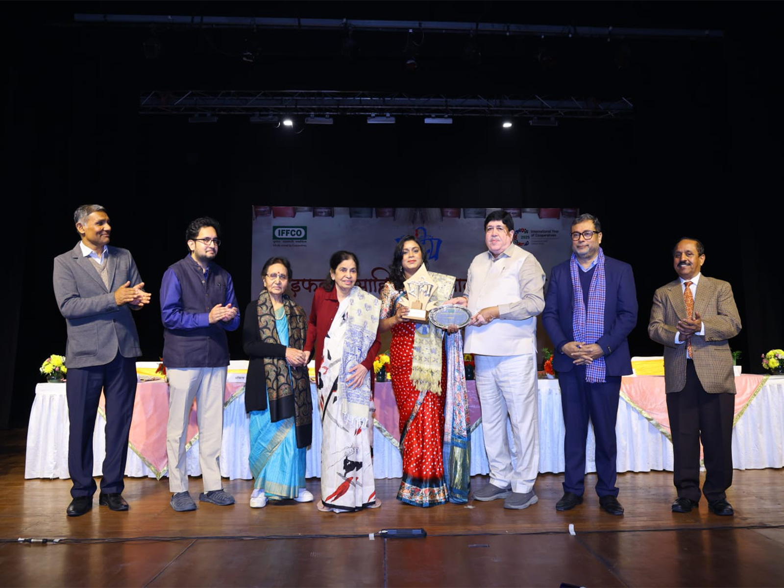 Maitreyi Pushpa conferred with IFFCO Sahitya Samman 2025 (Photo: IFFCO)