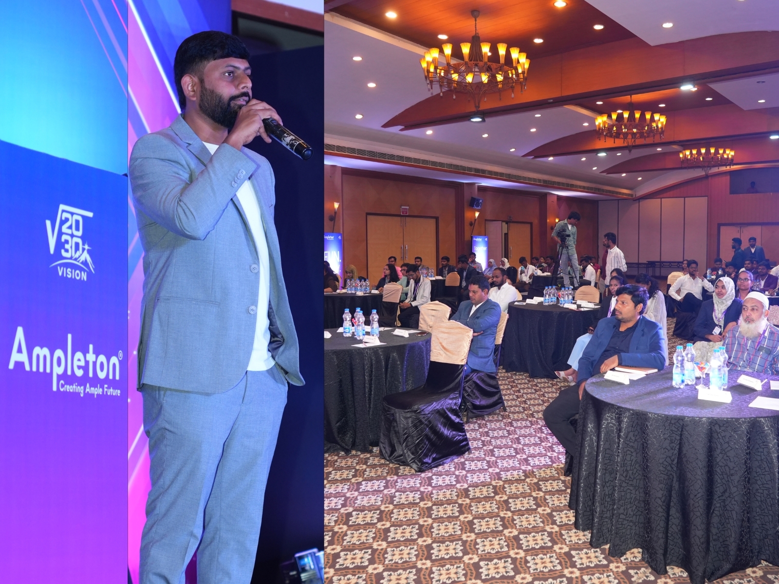 Ampleton®s founder Er.Mahaboob Subhan at "Vision Summit 2030", Hyderabad