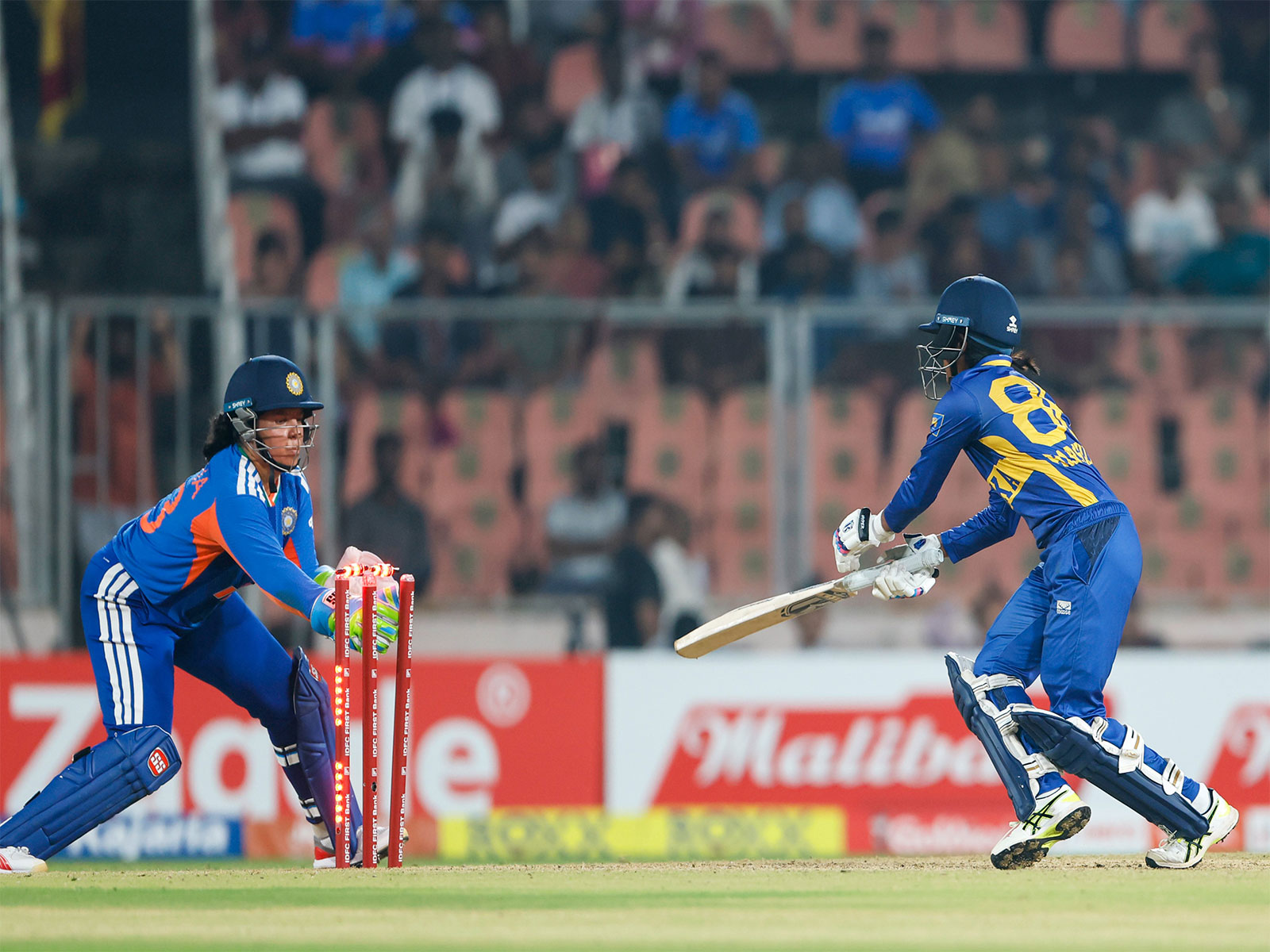India Women vs Sri Lanka Women in action (Photo: X/@BCCIWomen)