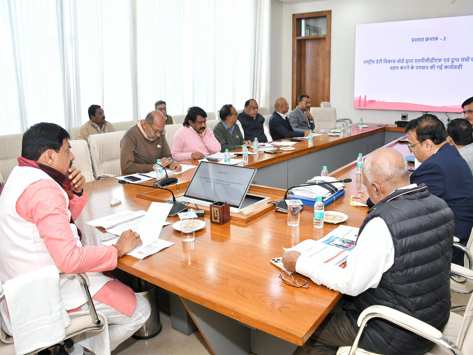 MP CM Mohan Yadav is holding meeting (Photo/X @DrMohanYadav51)