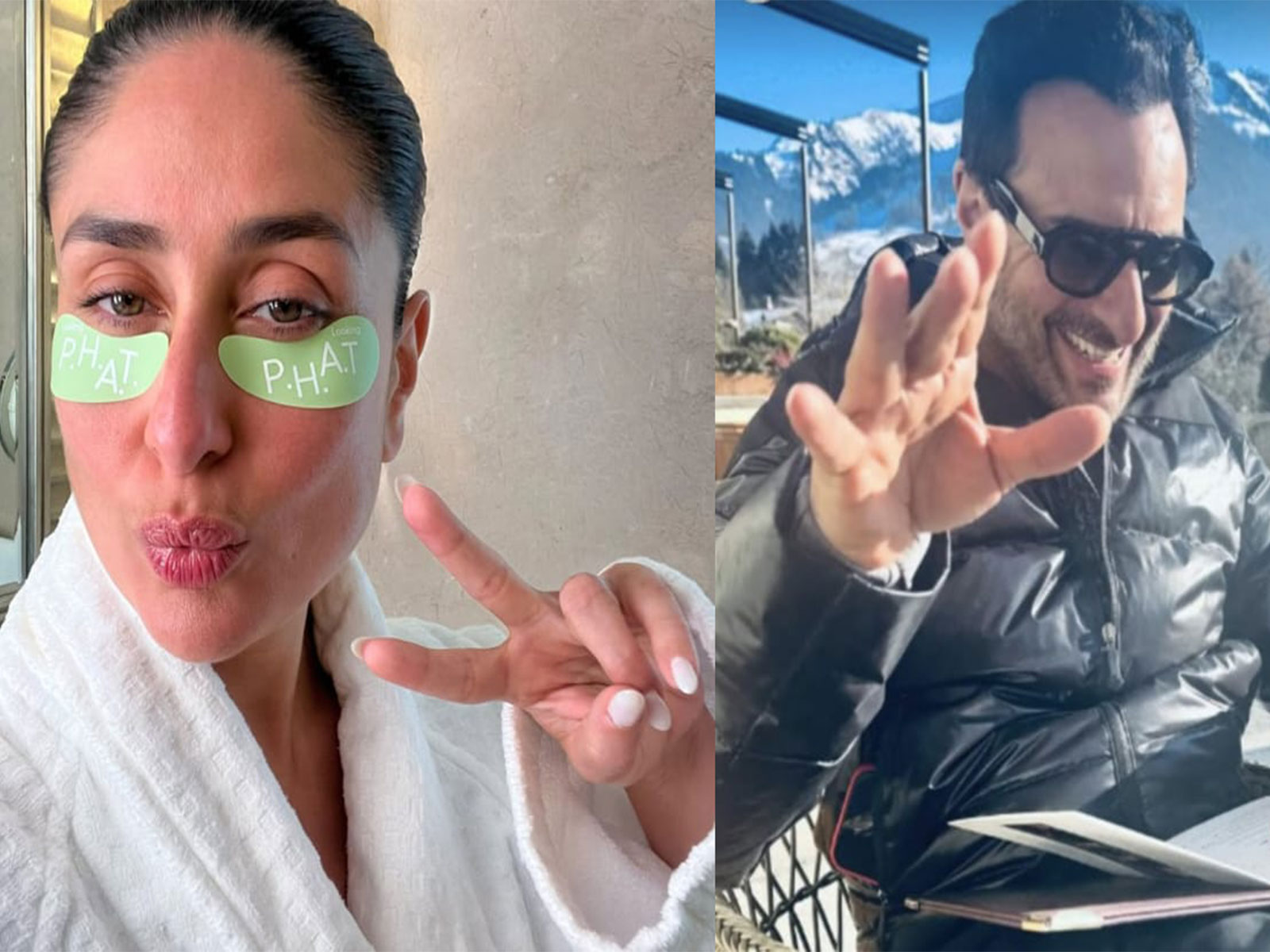 Kareena (L) Saif Ali Khan (Photo/instagram/@kareenakapoorkhan) 