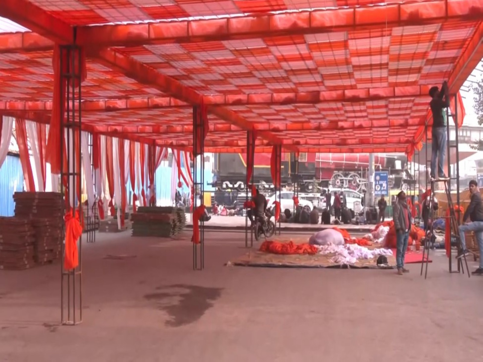 Visuals from Varanasi Railway Statiom(Photo/ANI)