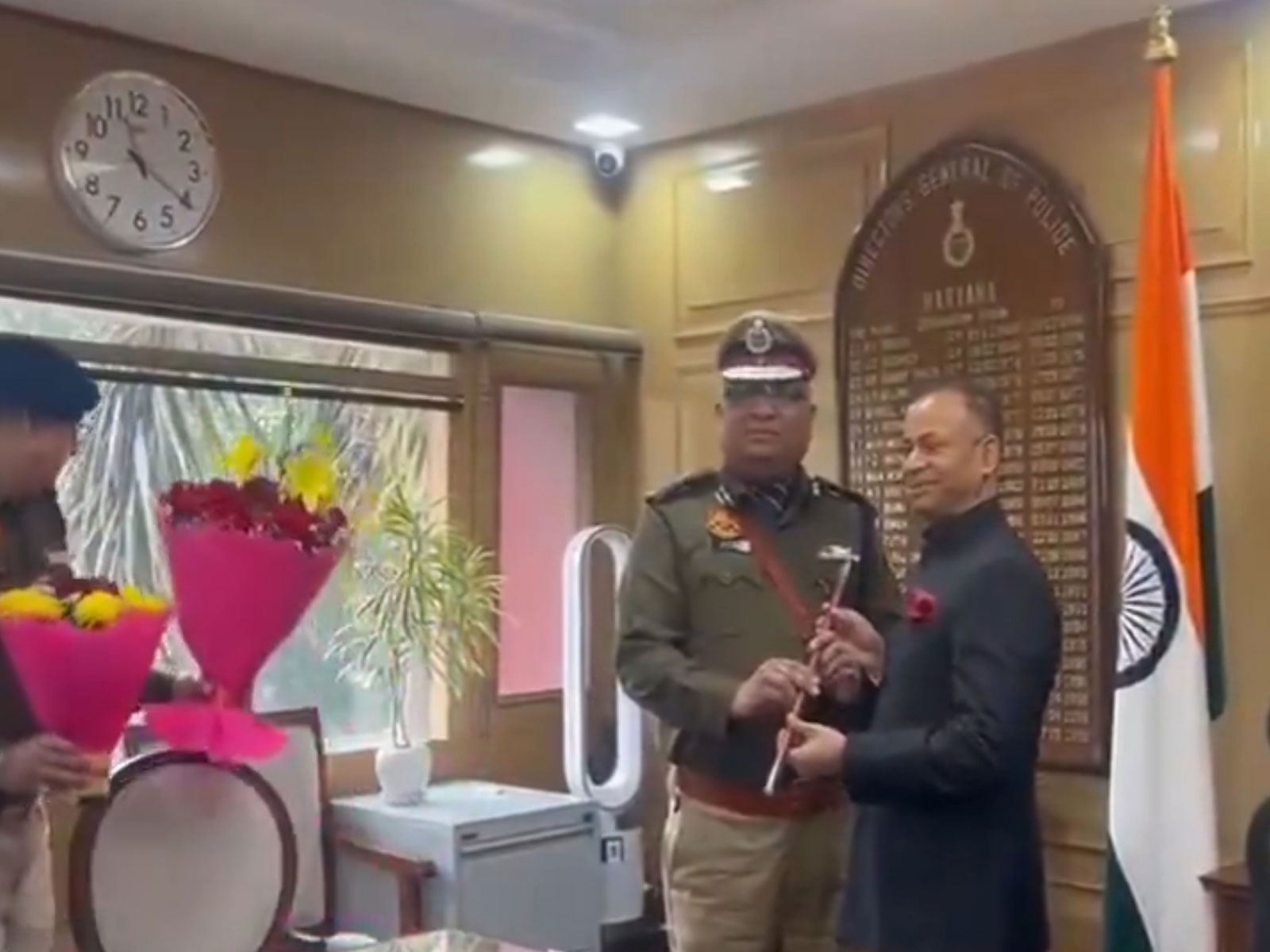 Ajay Singhal takes charge as Haryana DGP (Photo/ ANI)