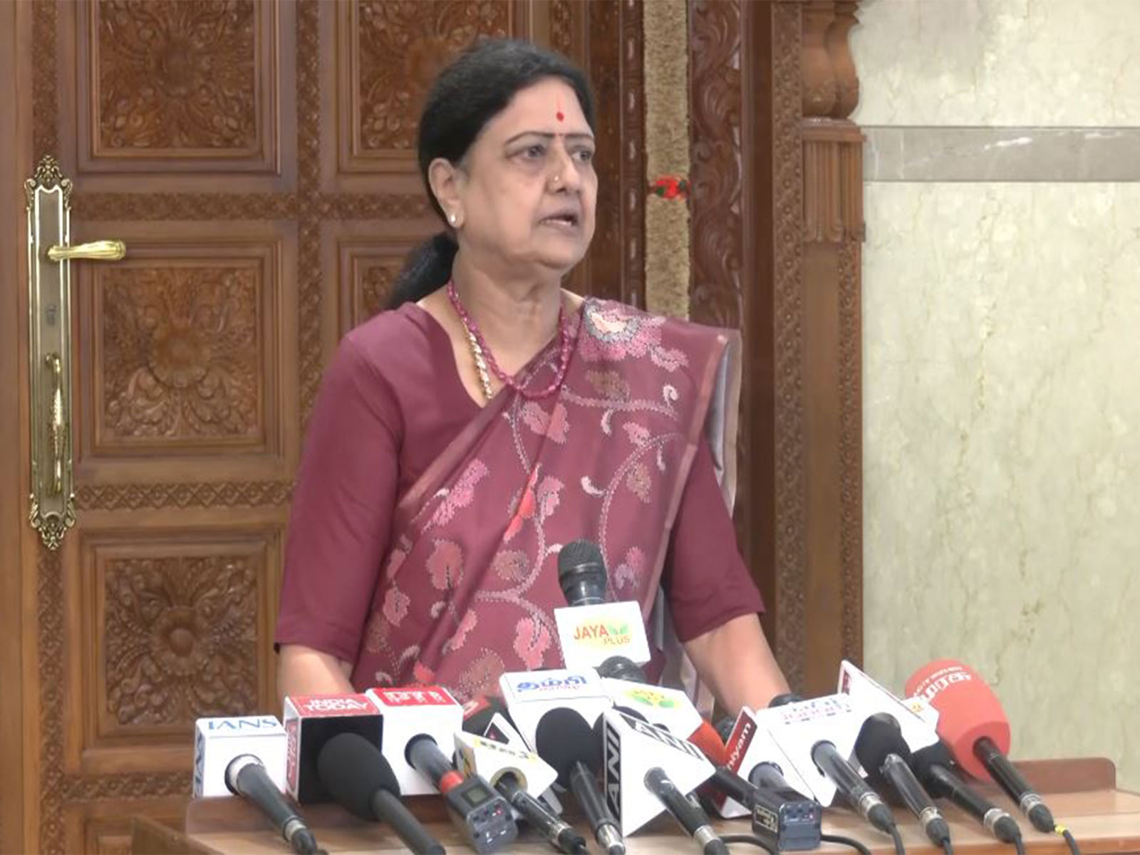 Former AIADMK leader Sasikala Natarajan (Photo/ANI)