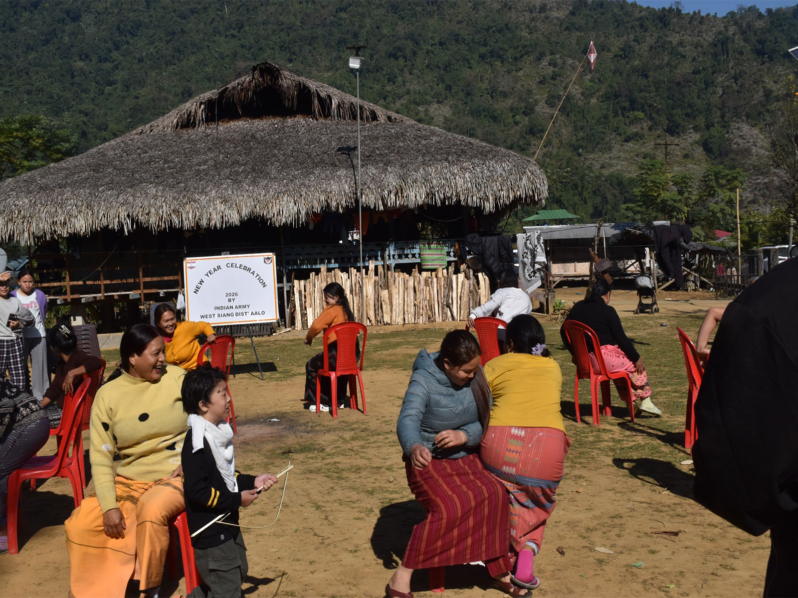 Indian Army strengthens military-civil bond during New Year. (Photo/ANI)