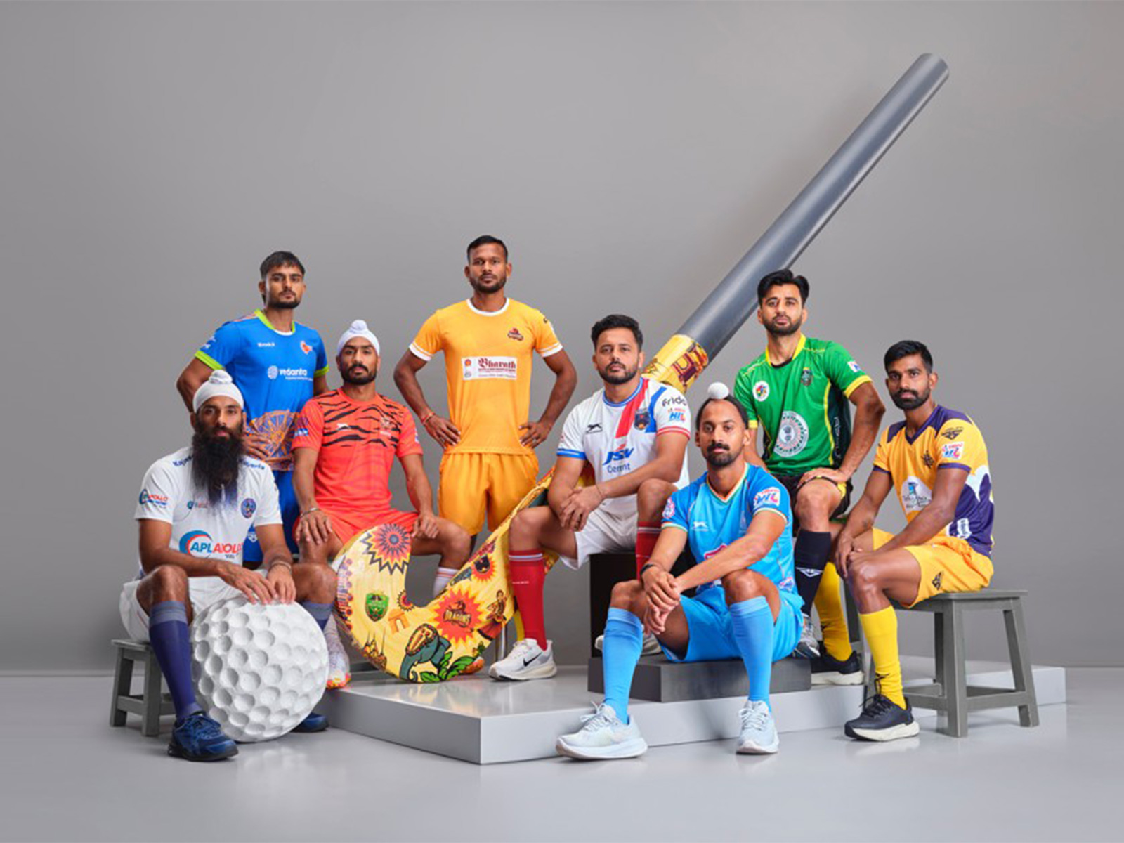 Captains of all men's Hockey India League teams. (Photo: HI Media)