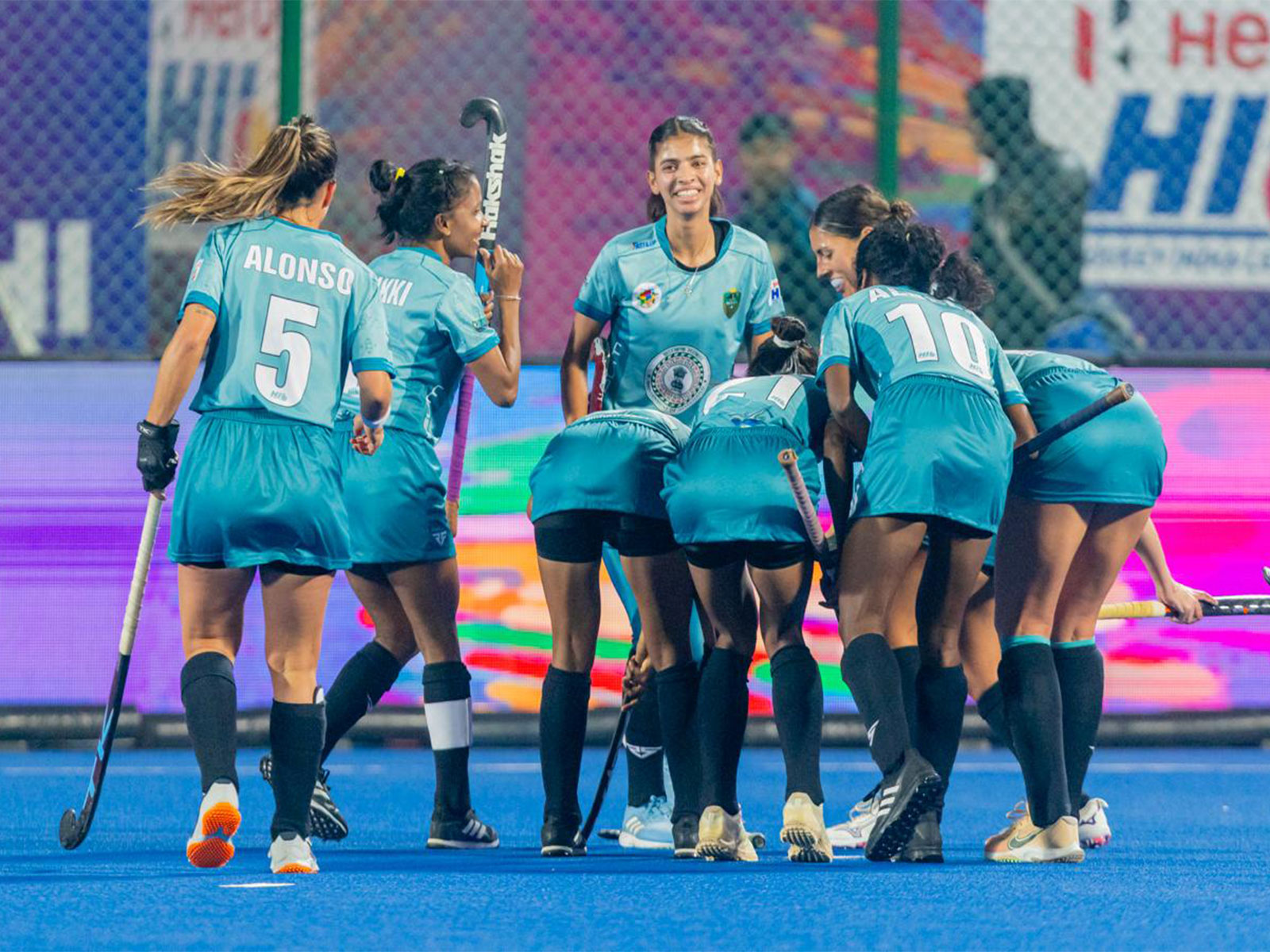 Players in action during Women's Hockey India League. (Photo/HIL) 