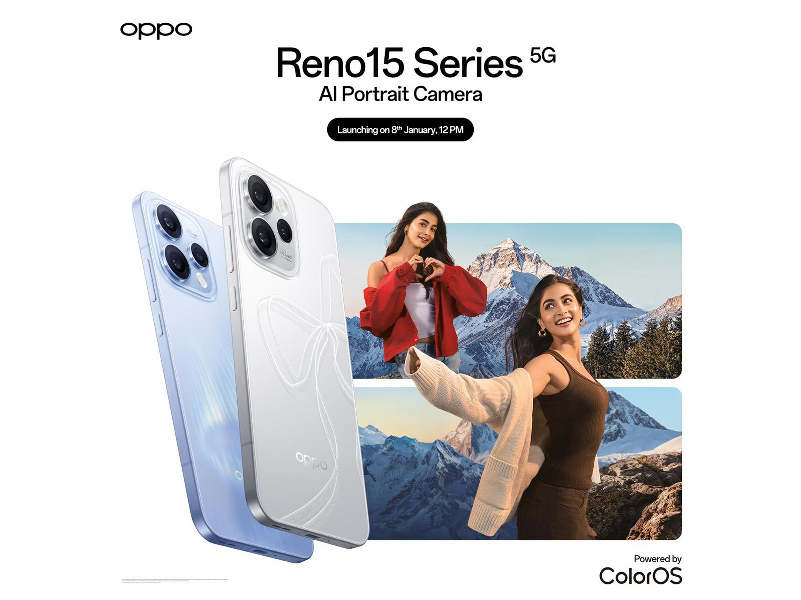 OPPO Reno15 Series with AI Portrait Camera Set to Launch in India on January 8, 2026