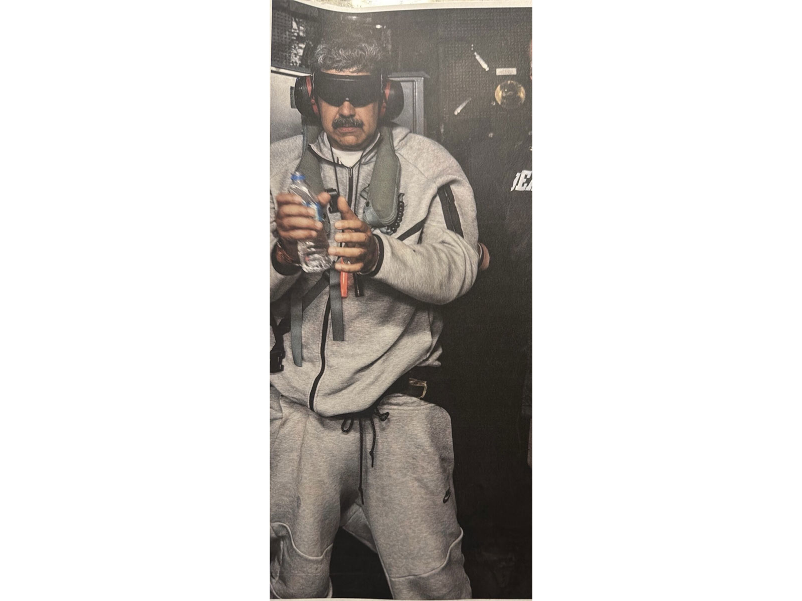 Venezuelan President Nicolas Maduro in US custody (Photo/ Truth Social account of Donald Trump)