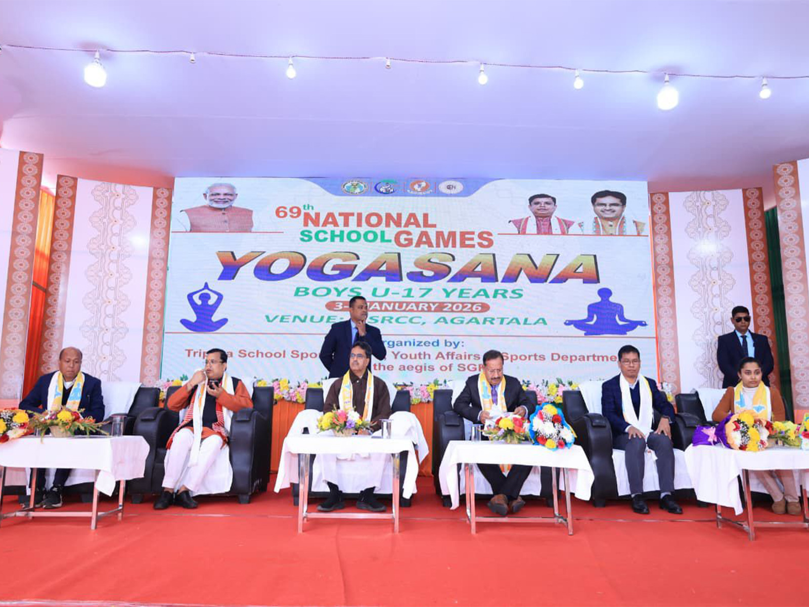 Tripura CM Manik Saha Inaugurates 69th National School Games (Photo/ANI)