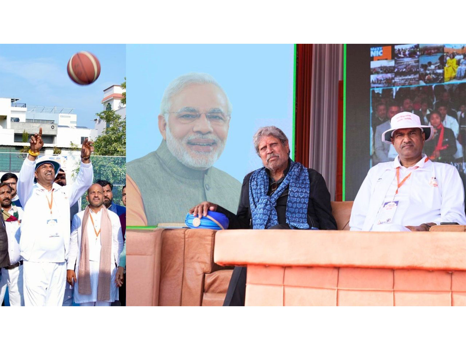 Kapil Dev with C. P. Joshi