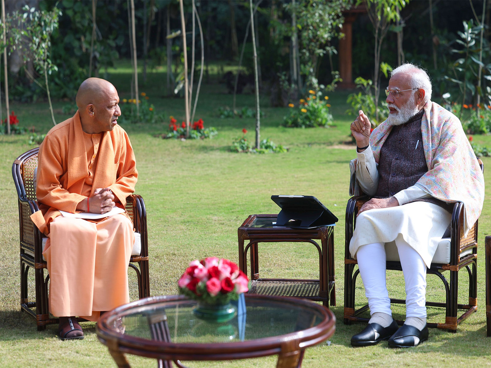 Uttar Pradesh Chief Minister Yogi  Adityanath meets Prime Minister Narendra Modi  (Photo/PIB)