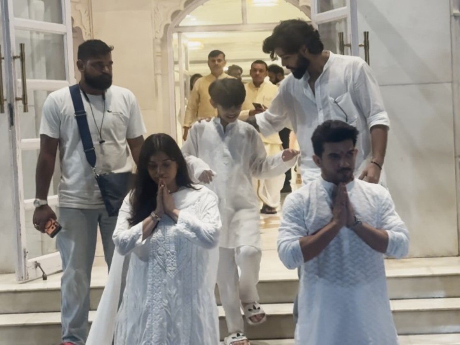 Arjun Bijlani and his wife Neha (Image source: ANI)