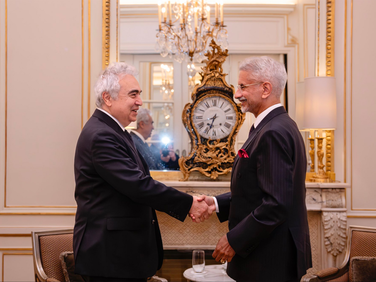 External Affairs Minister S Jaishankar meets International Energy Agency Executive Director Fatih Birol in Paris. (Photo: X/@DrSJaishankar)