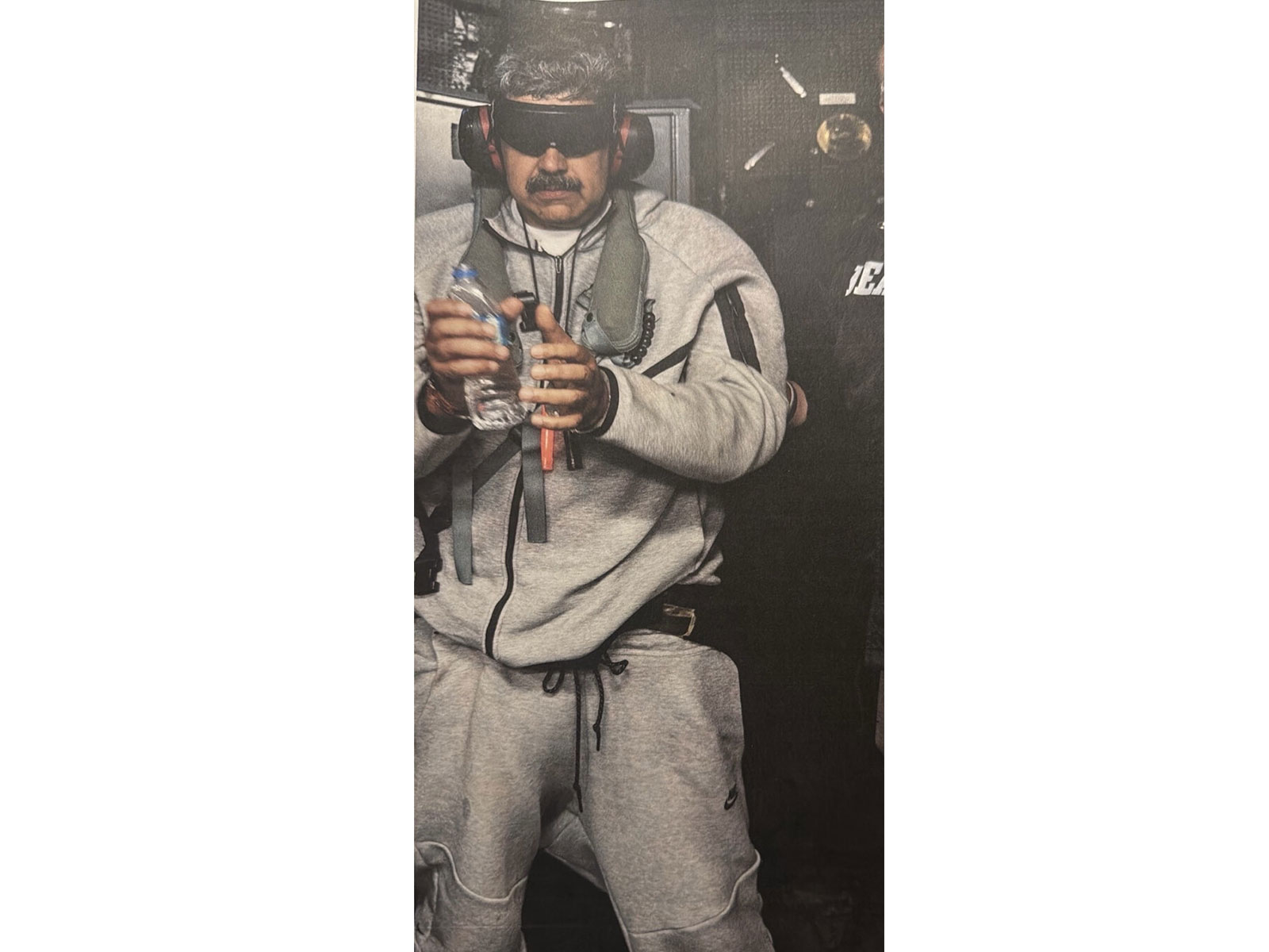 Venezuelan President Nicolas Maduro in US custody (Photo/ Truth Social account of Donald Trump)