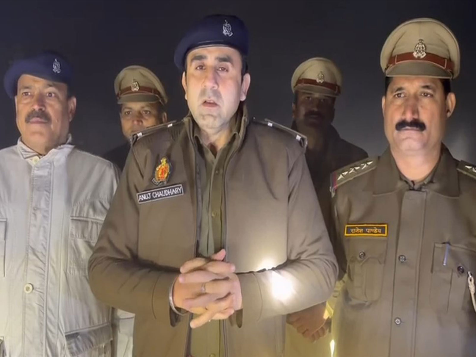 Chandausi ASP Anuj Kumar Chaudhary (Photo/ANI)