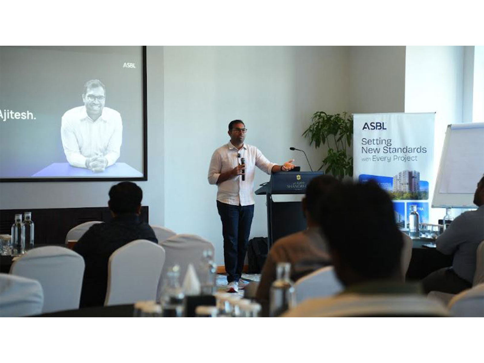 Mr. Ajitesh Korupolu interacting with NRIs in Dubai, UAE