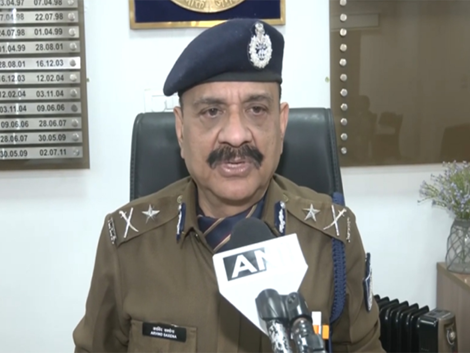 Inspector General of Police (IG, Gwalior Range) Arvind Saxena (Photo/ANI)