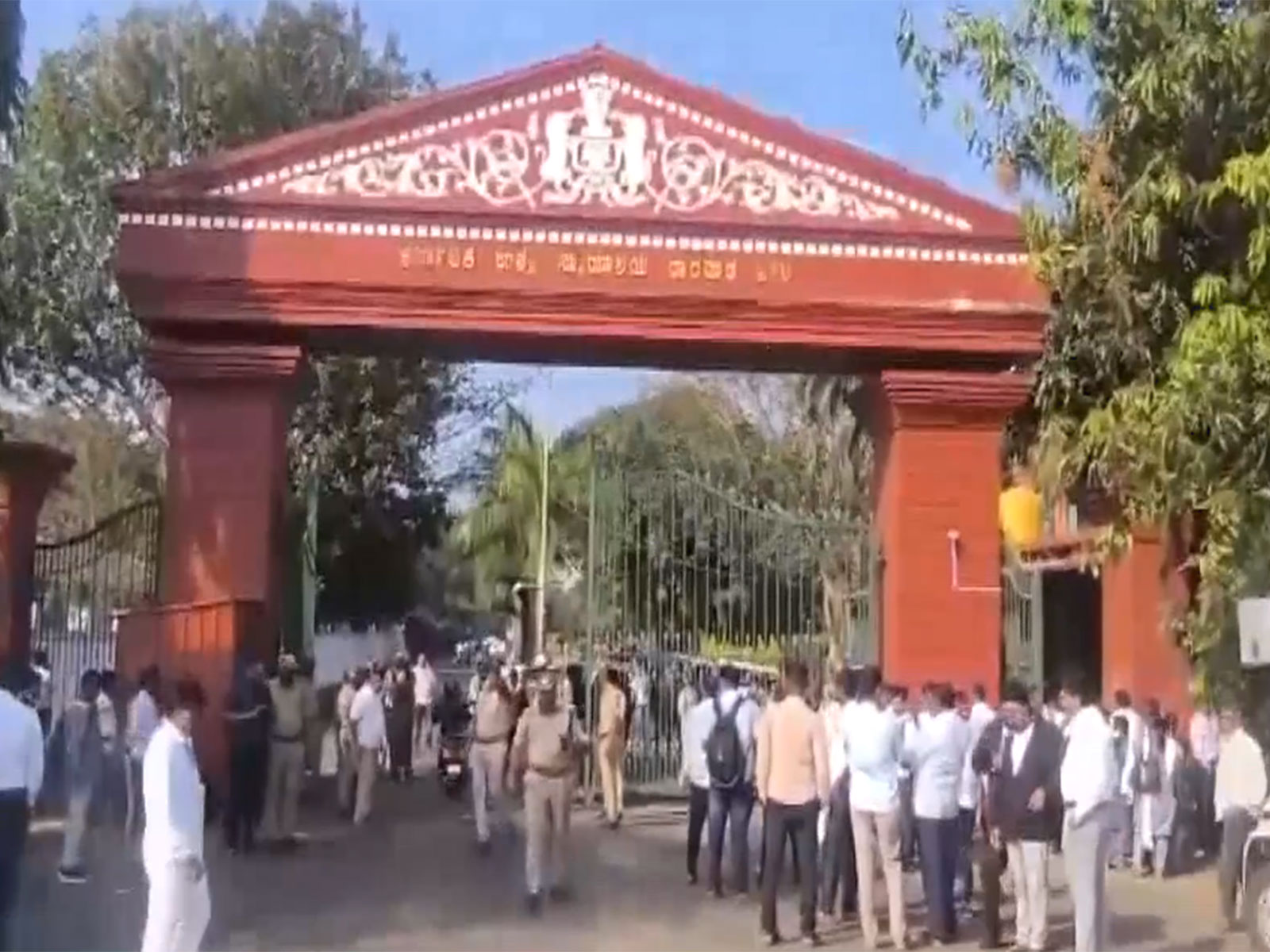 Inspection underway in Dharwad High Court (Photo/ANI)
