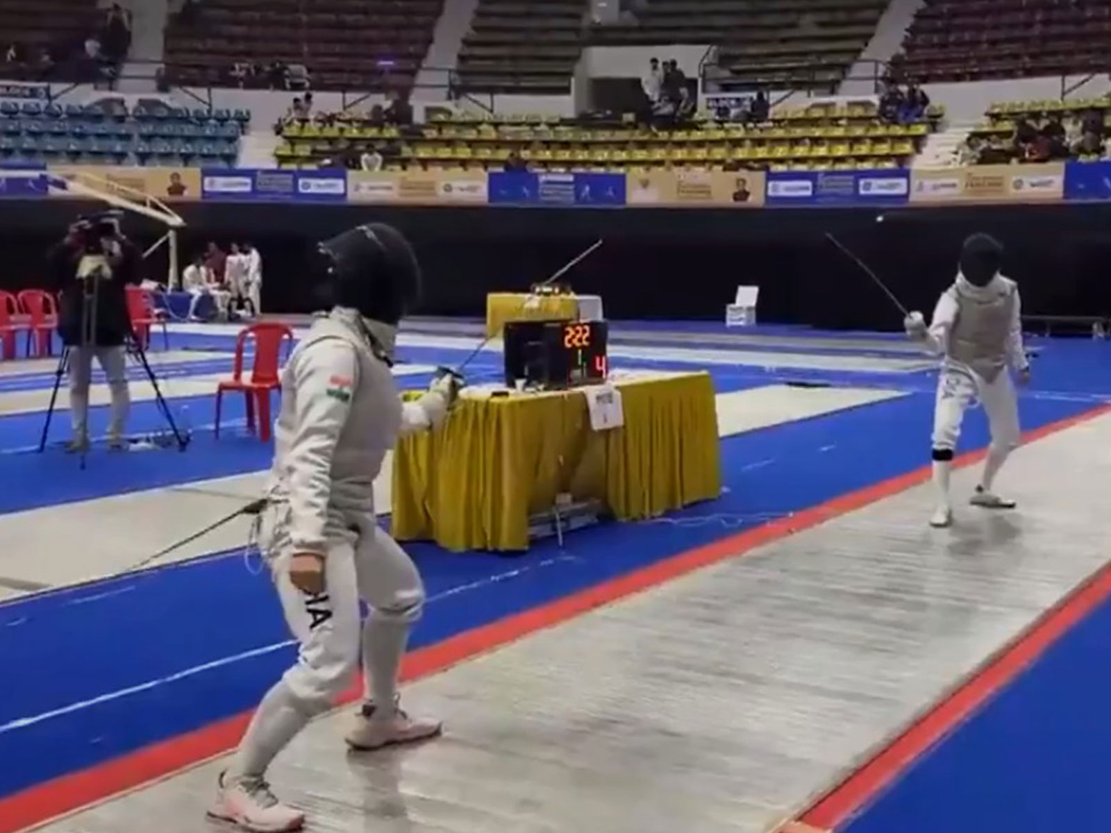 Visual of the 33rd National Junior Fencing Championship in Cuttack (Photo/ANI)