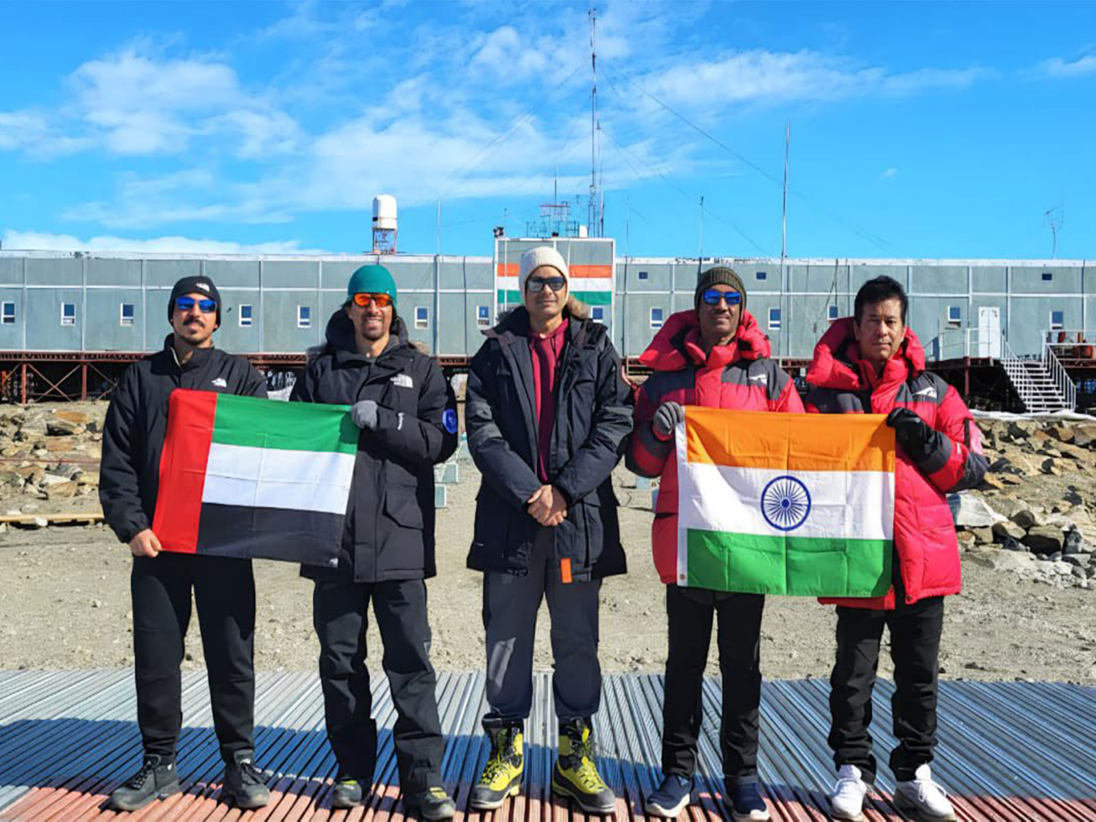 India-UAE Polar Cooperation in action as Emirati scientists join India's Antarctic mission (Photo:X/@IndembAbuDhabi)