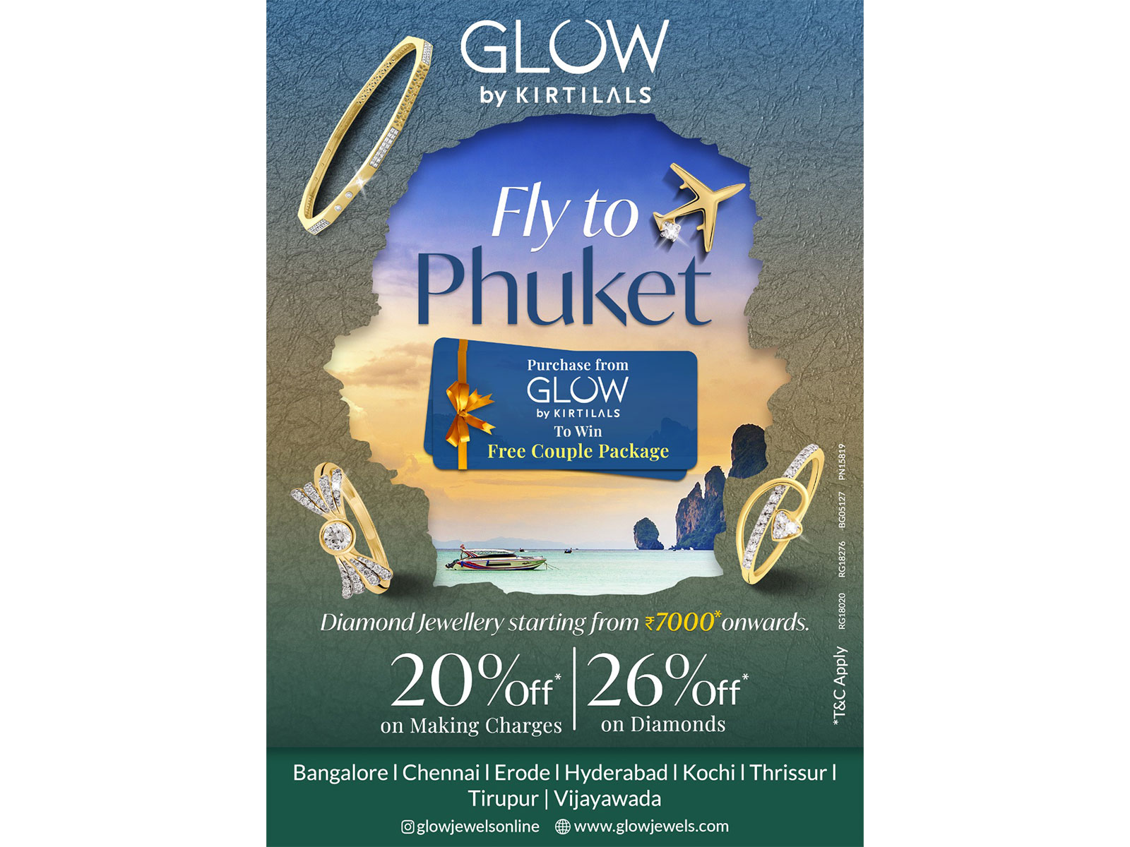  Glow by Kirtilals -Fly to Phuket with exciting offers