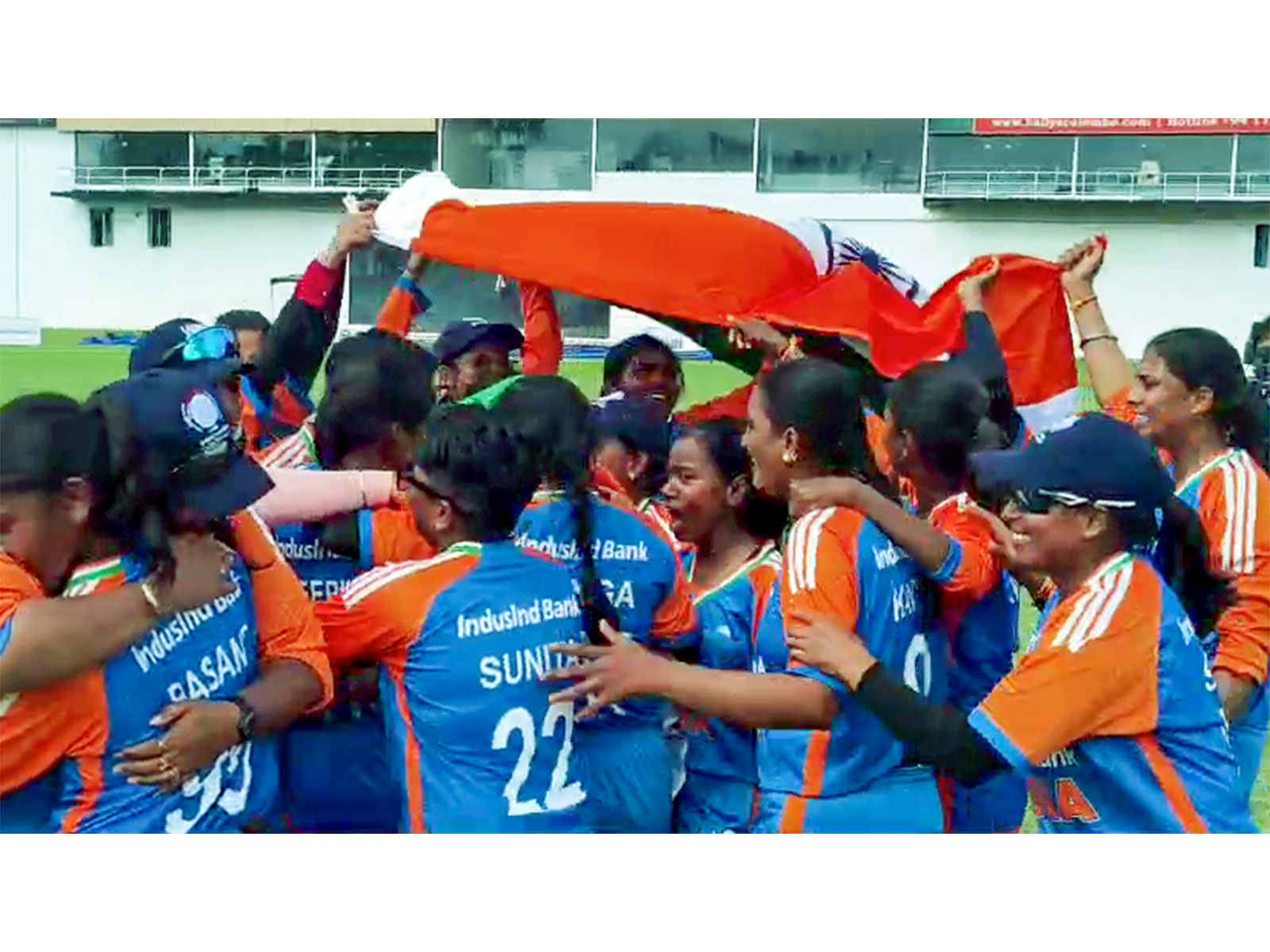 Indian Women's Blind Cricket Team players (Photo: ANI)