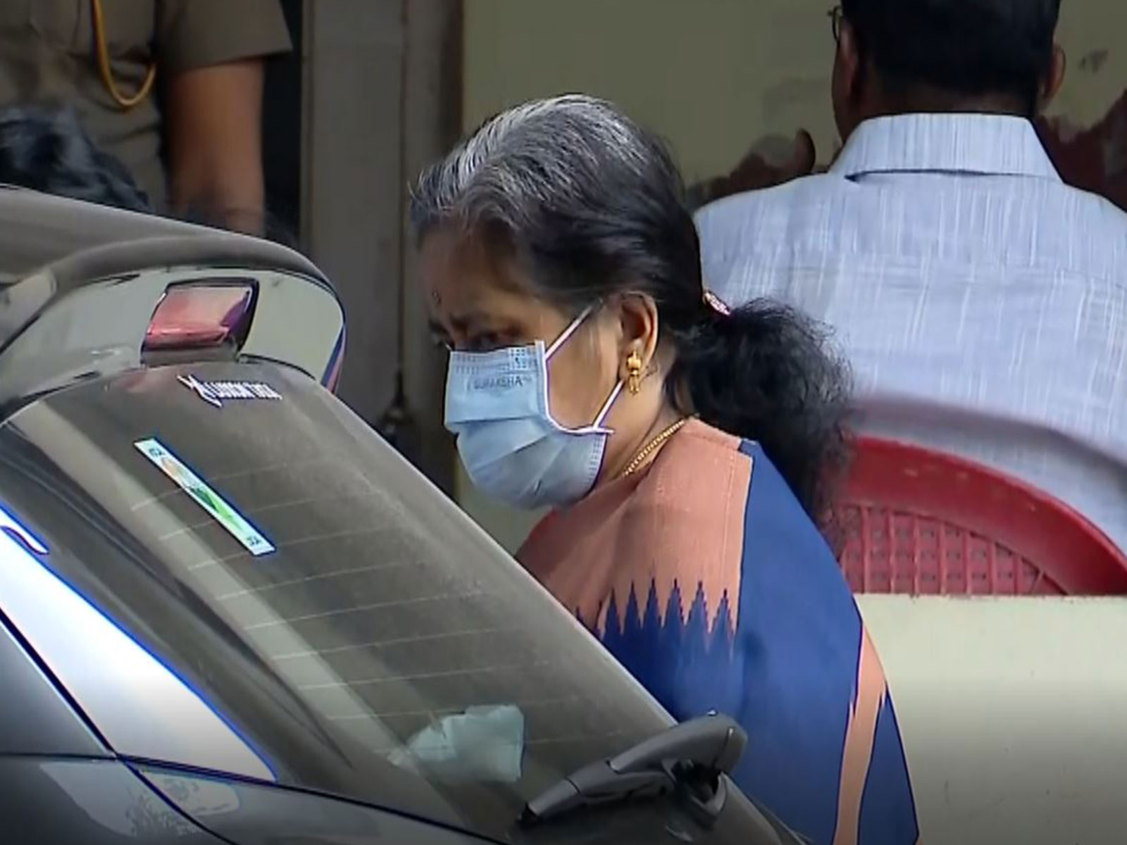 Former Devaswom Secretary S Jayashree appears before SIT (Photo/ANI)