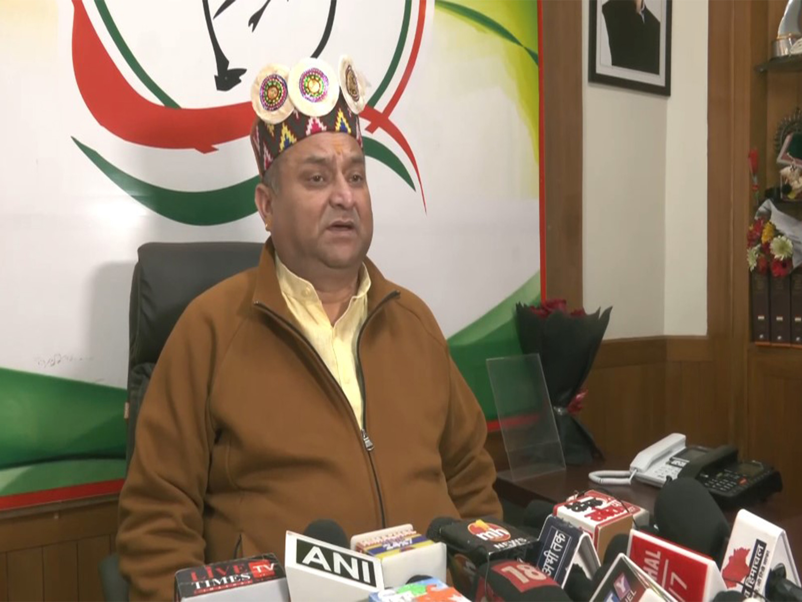  President of the Himachal Pradesh Congress Committee (HPCC), Vinay Kumar (Photo/ANI)