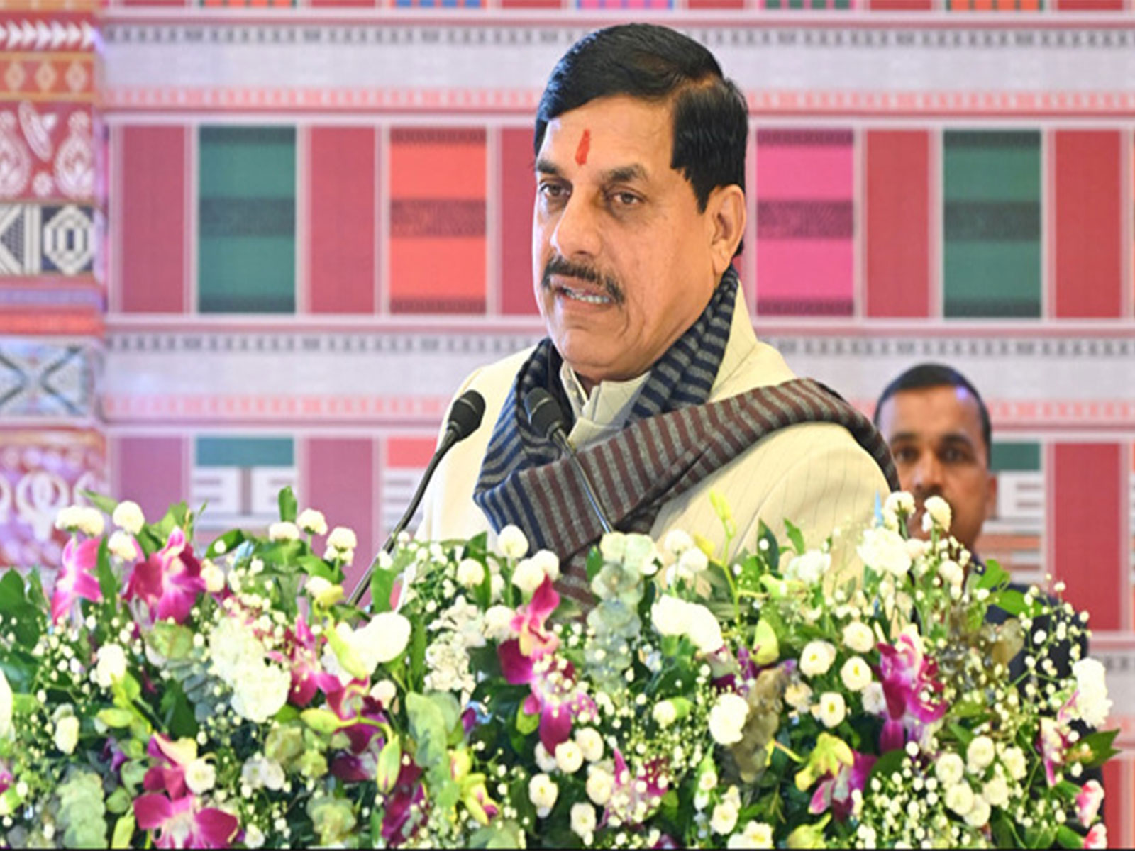 MP CM Mohan Yadav is addressing the conference (Photo/DPR)