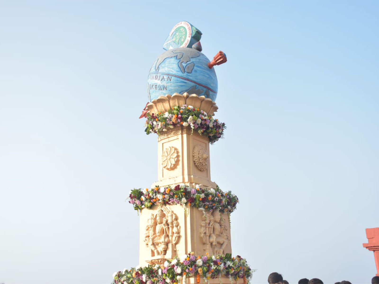 Baanstambh at Somnath Temple. (Photo/ANI)