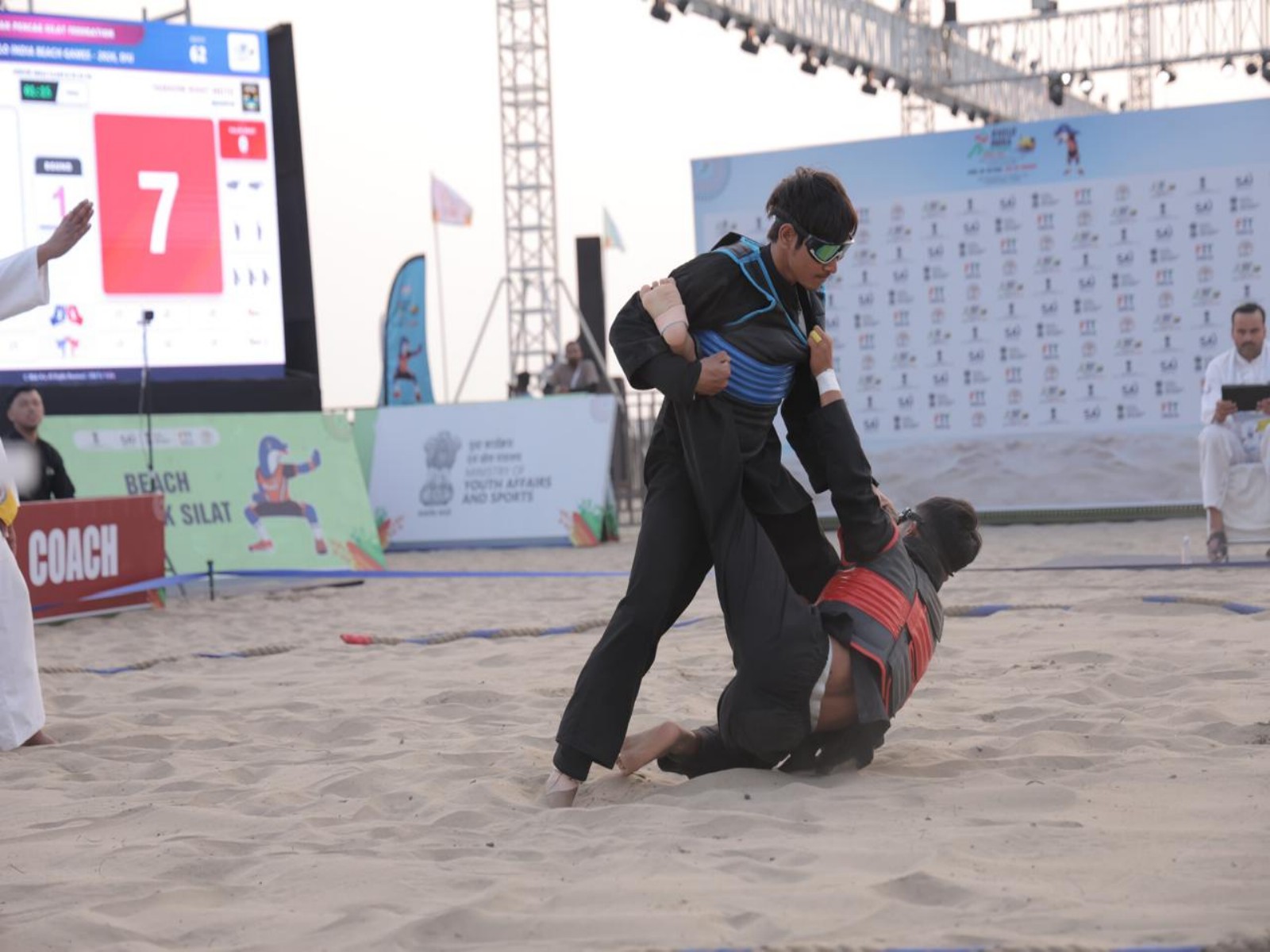 Players in action during Khelo India Beach Games (Photo/KIBG)