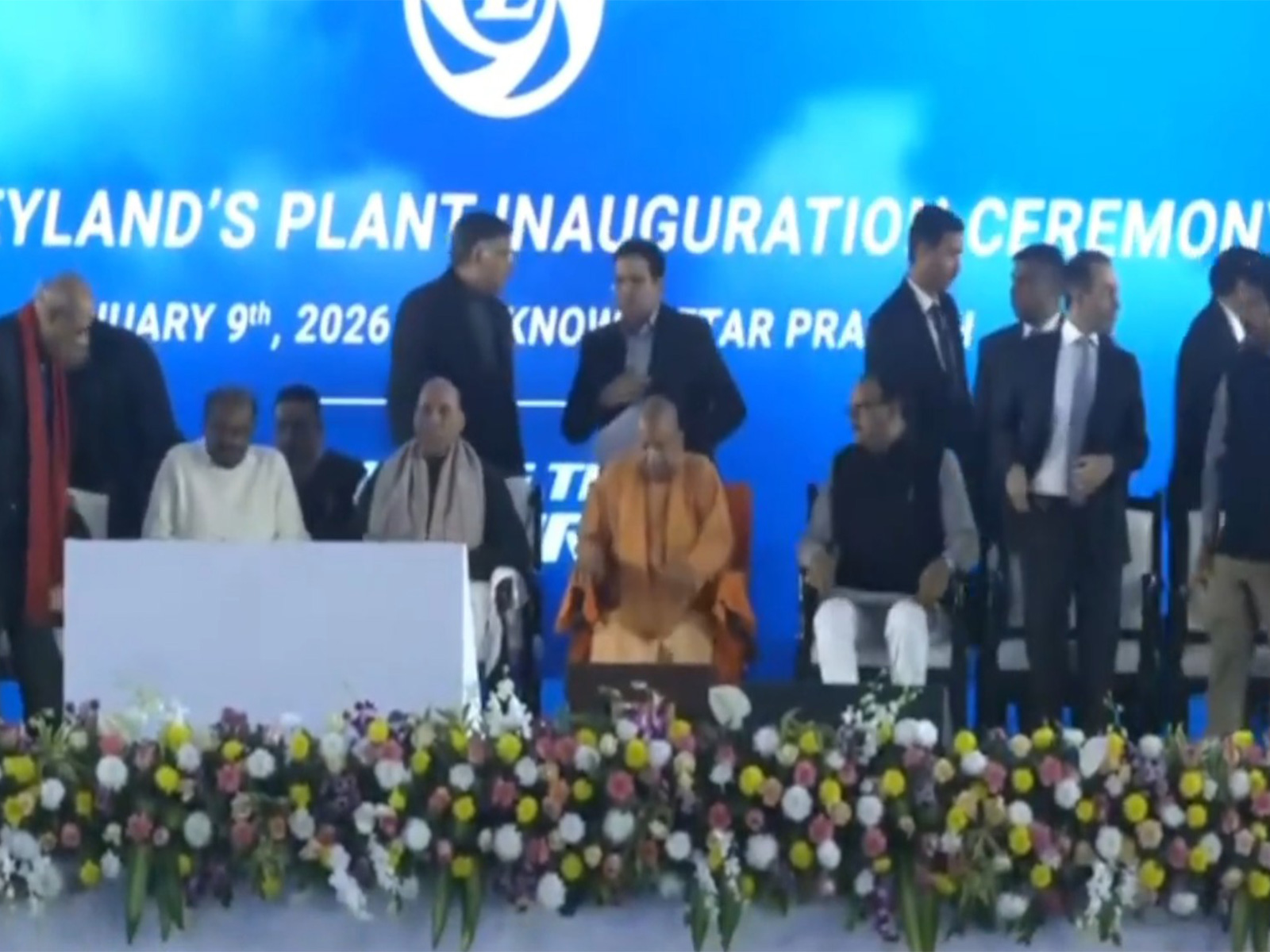 Defence Minister Rajnath Singh, UP CM Yogi Adityanath inaugurate Ashok Leyland's EV plant in Lucknow (Image: X/Yogi Adityanath)