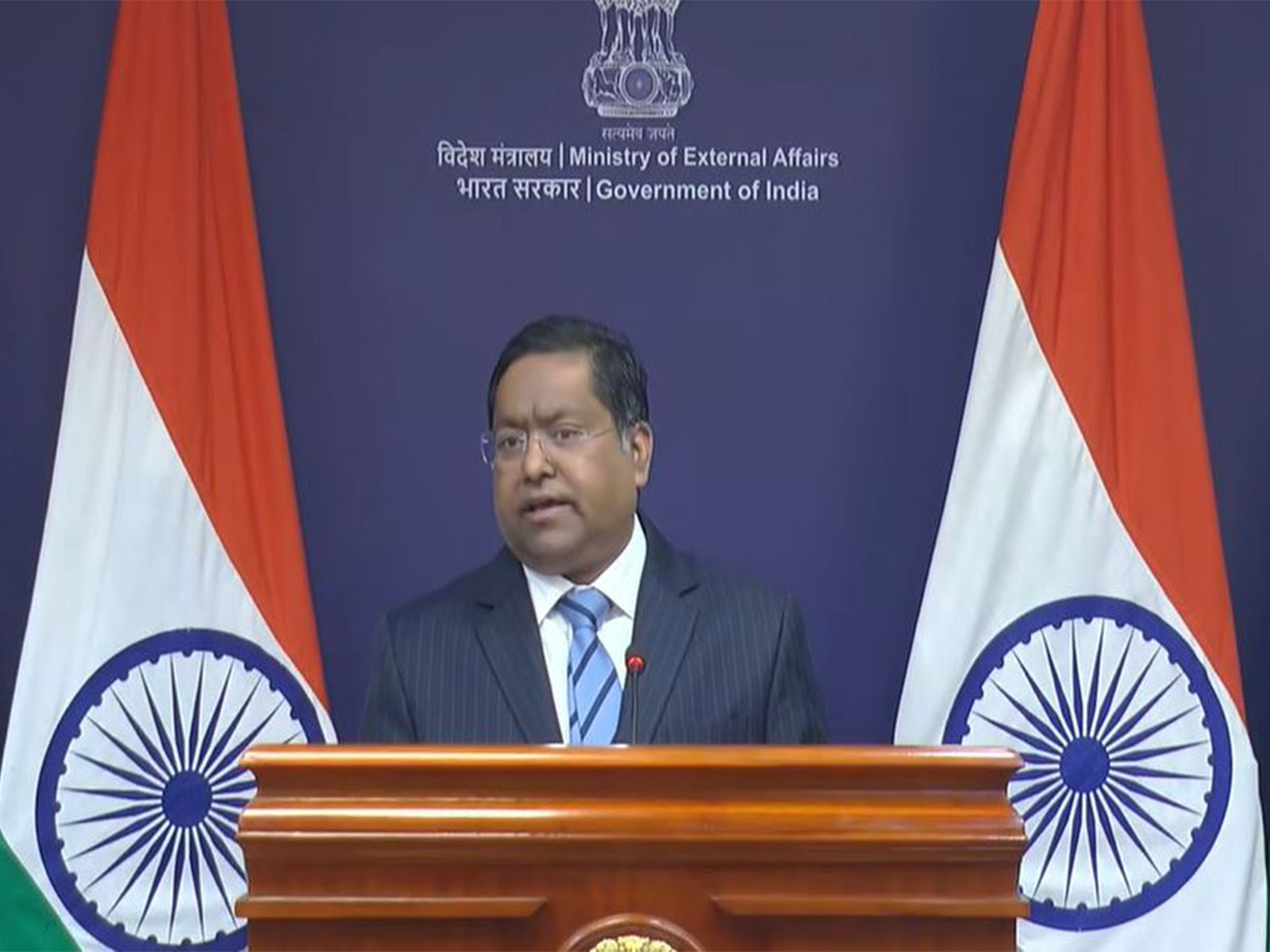 MEA Spokesperson Randhir Jaiswal (Photo/YouTube/MEA)